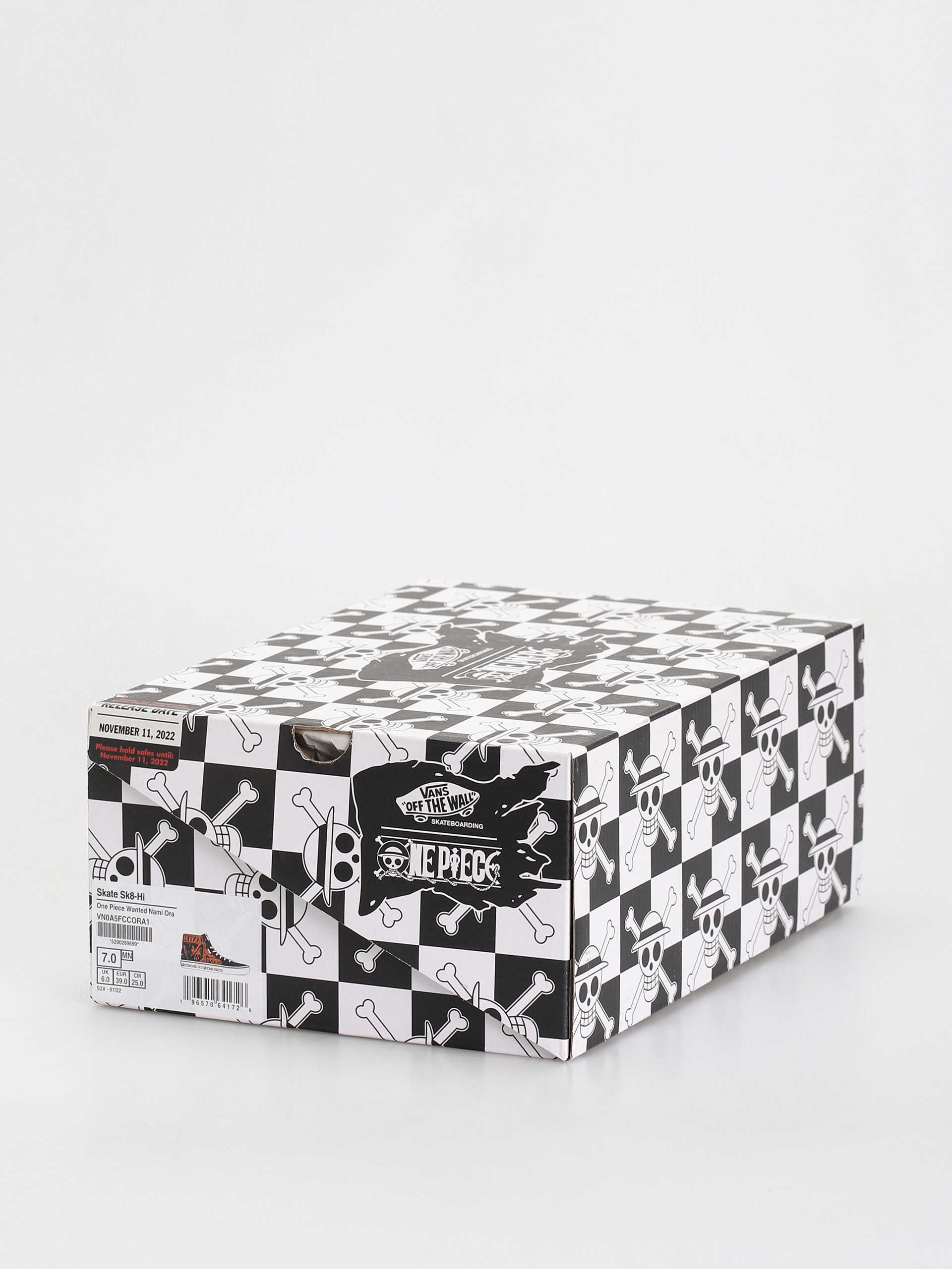 Topánky Vans X One Piece Skate Sk8 Hi (wanted nami orange)