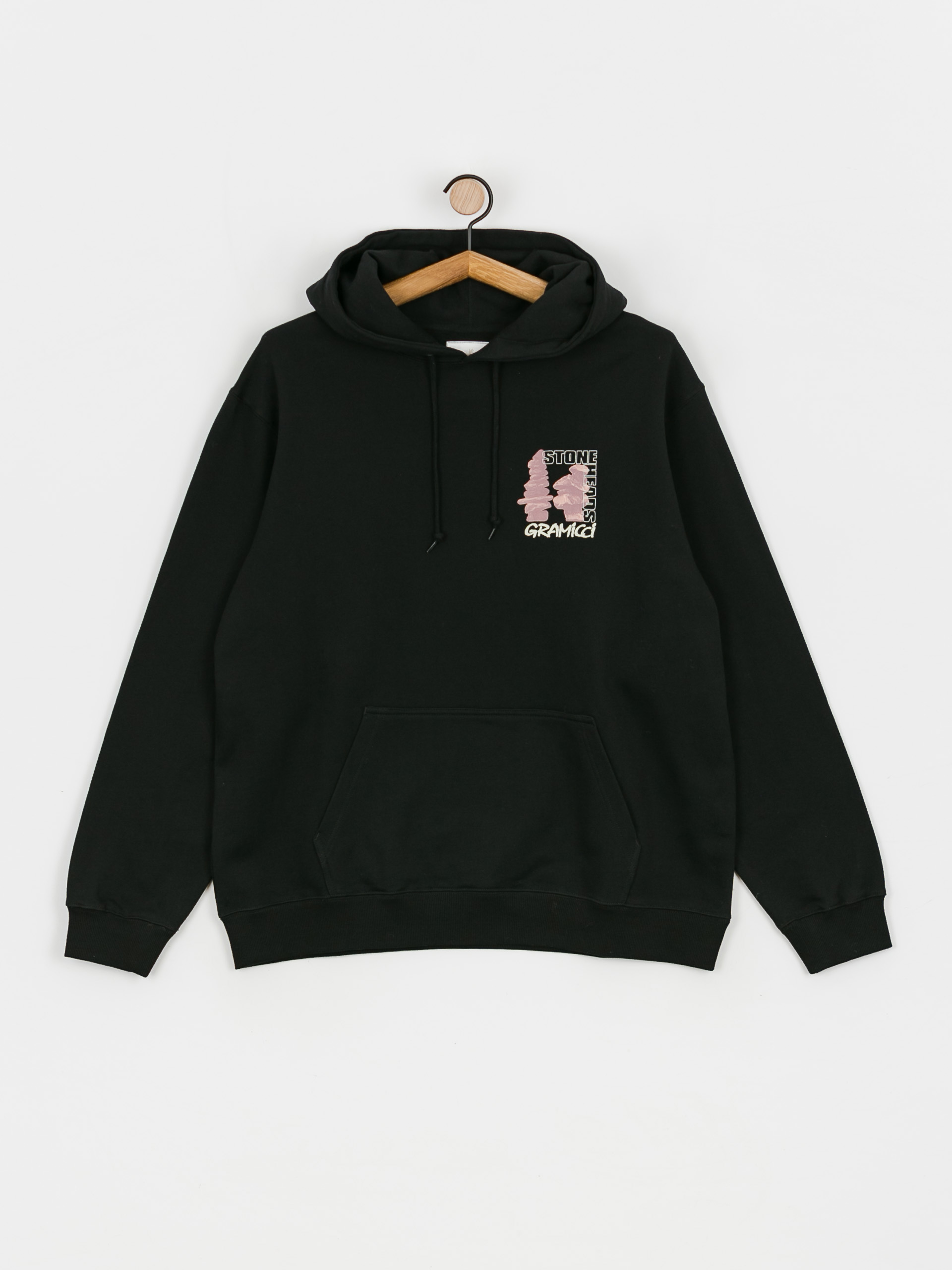 Mikina s kapucňou Gramicci Stoneheads HD (black)