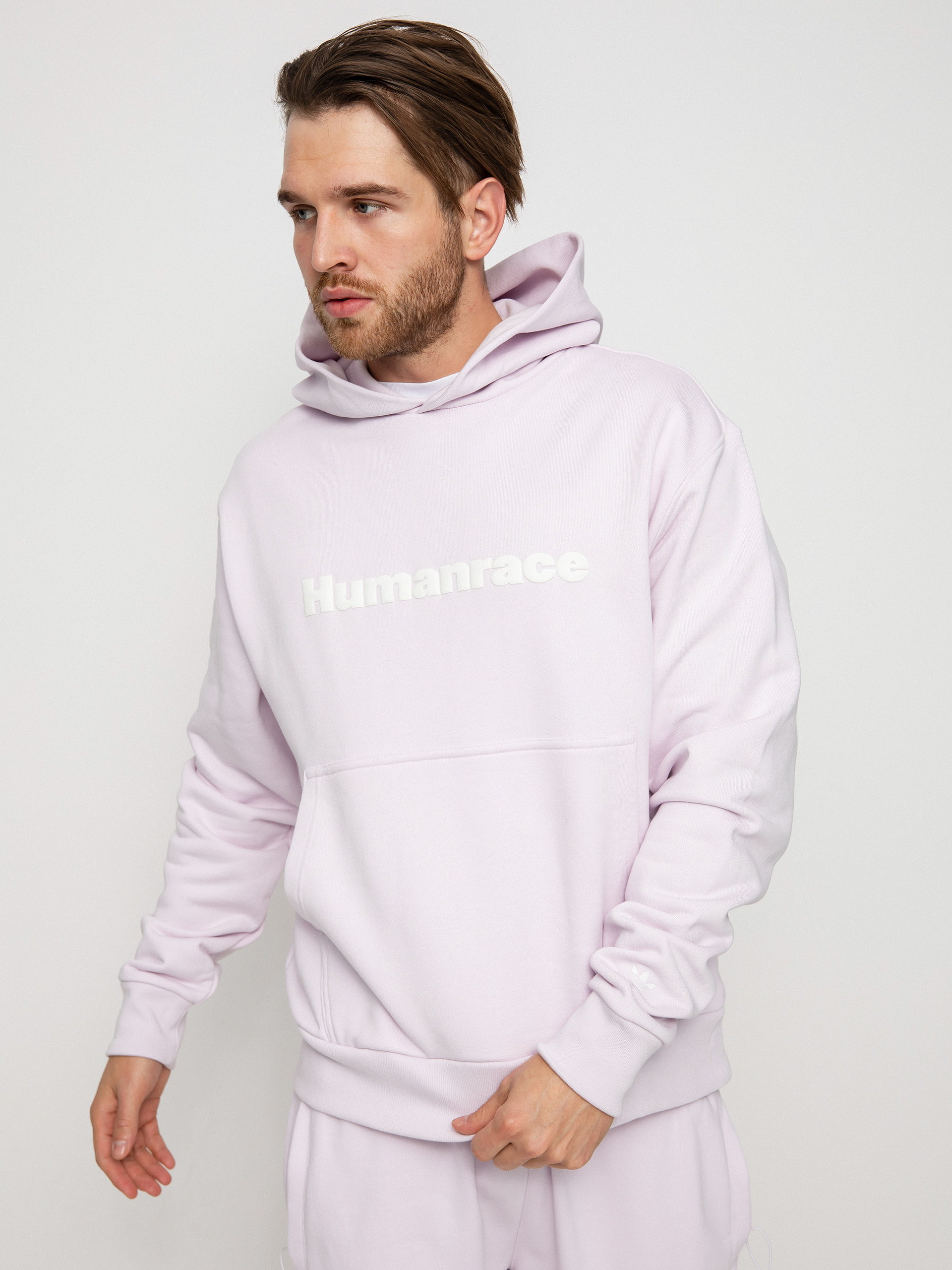 Mikina s kapucňou adidas Originals Pharrell Williams Basics HD (almpnk)