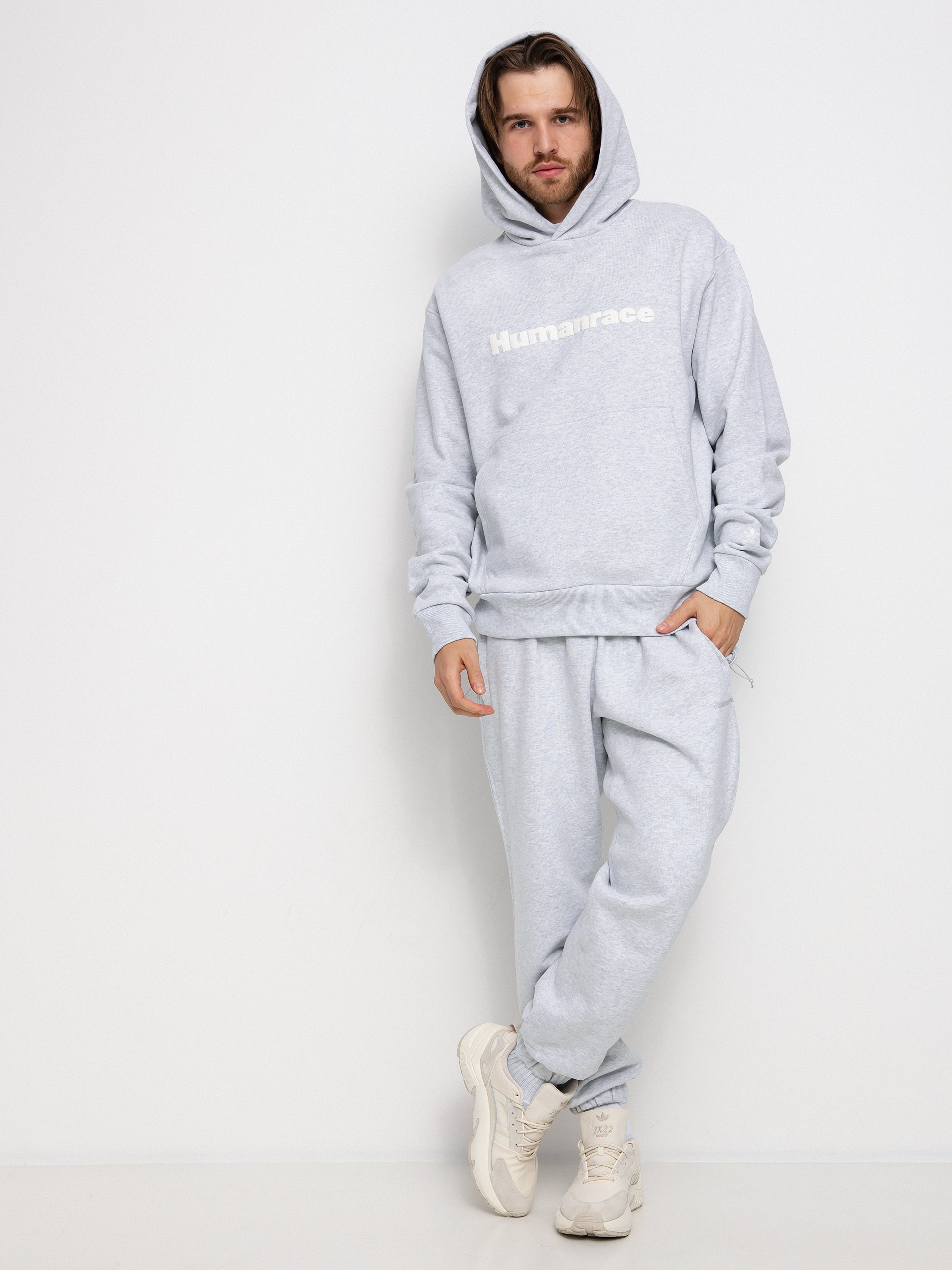 Mikina s kapucňou adidas Originals PW Basics HD (lgreyh/lgsogr)