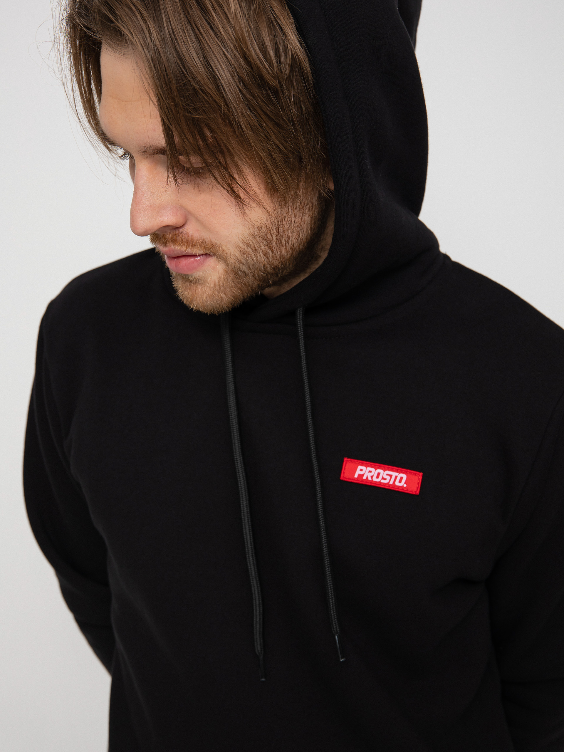 Mikina s kapucňou Prosto Plelog HD (black)