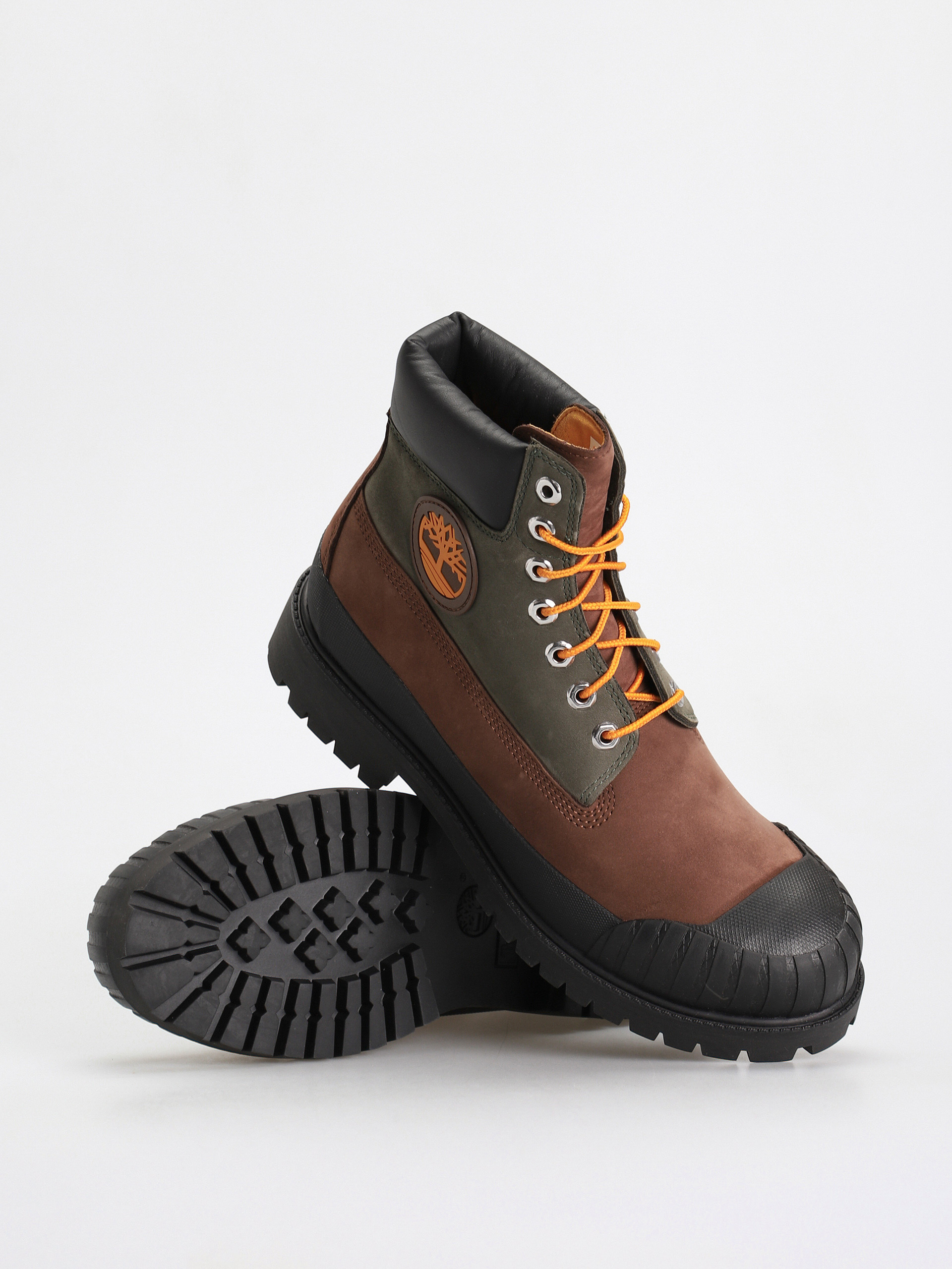 Topánky Timberland 6 Premium Rubber Toe Wp (medium brown nubuck)