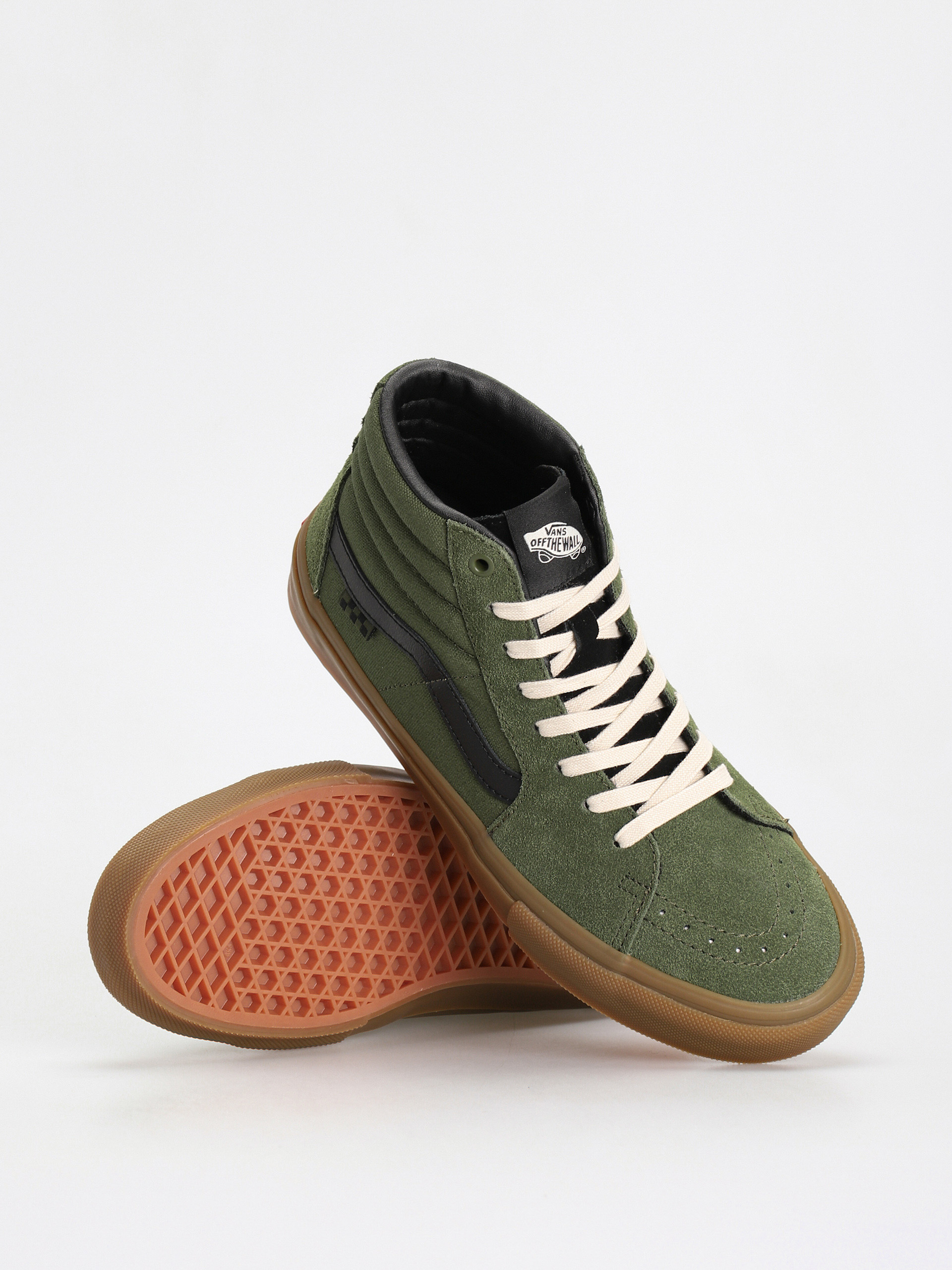 Topánky Vans Skate Sk8 Hi (green/gum)