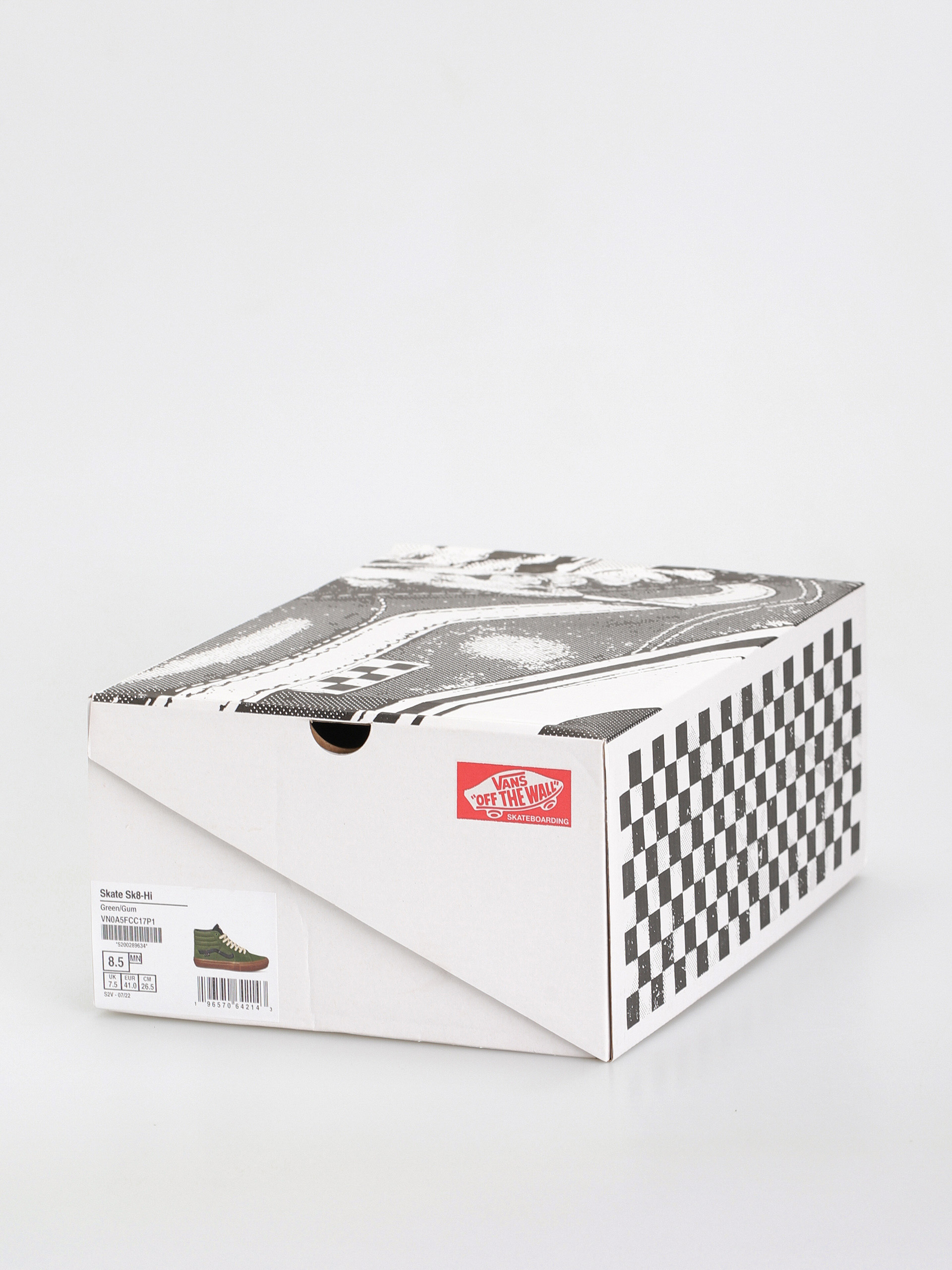 Topánky Vans Skate Sk8 Hi (green/gum)