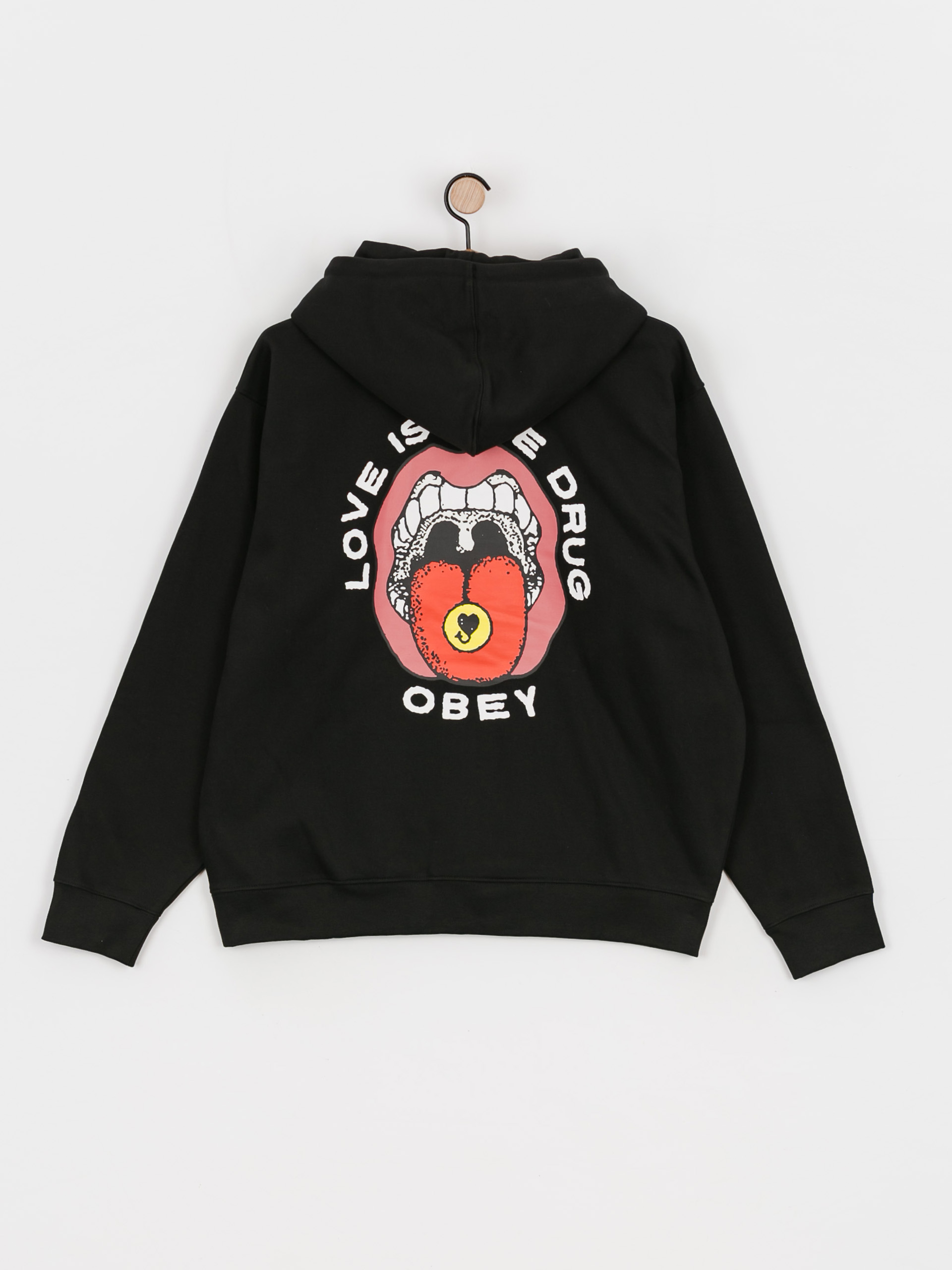Mikina OBEY Love Is The Drug (black)
