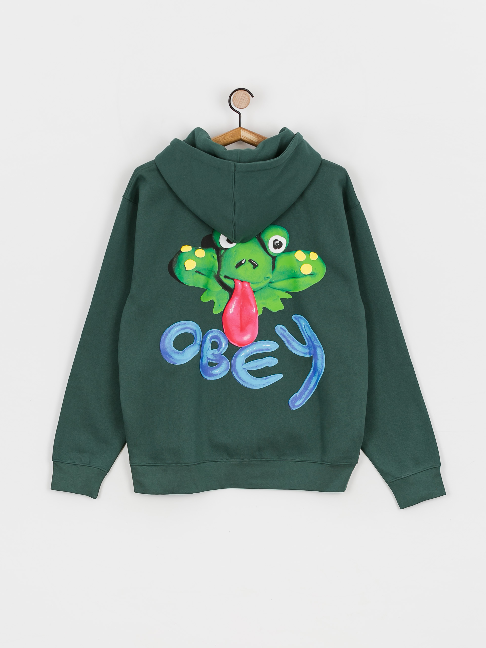 Mikina OBEY Obey Clay Frog (dark cedar)