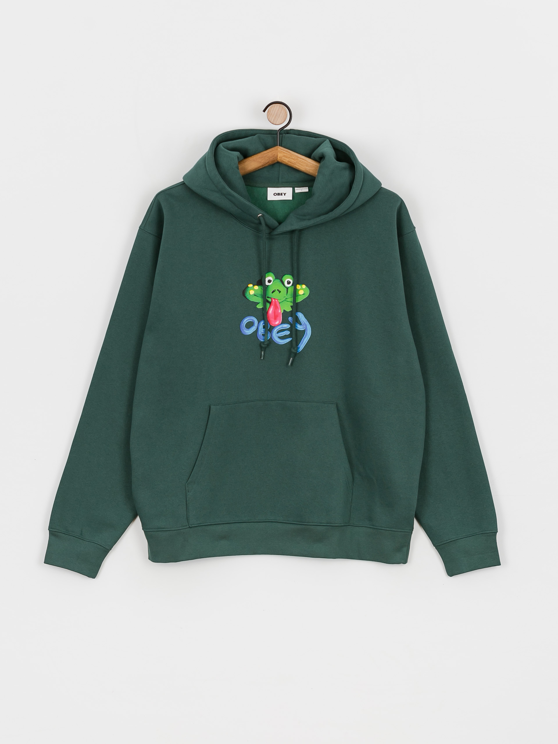 Mikina OBEY Obey Clay Frog (dark cedar)