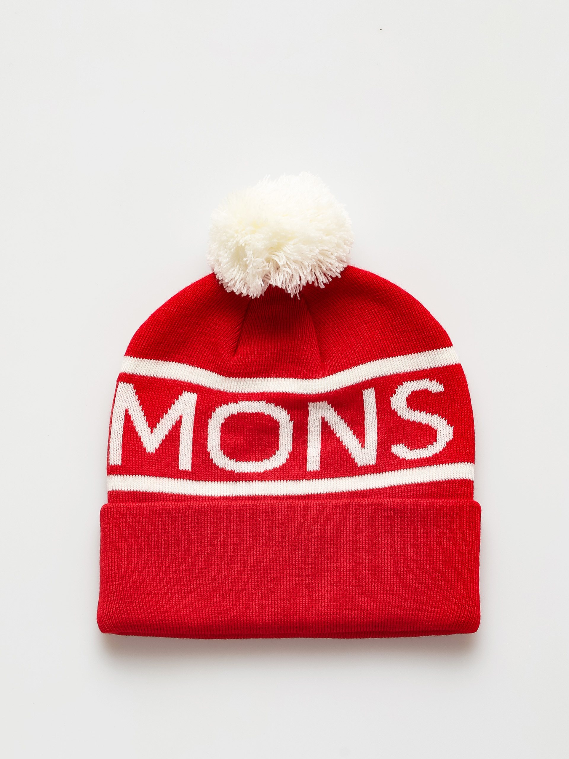 Čiapka Mons Royale Pom Pom (retro red)