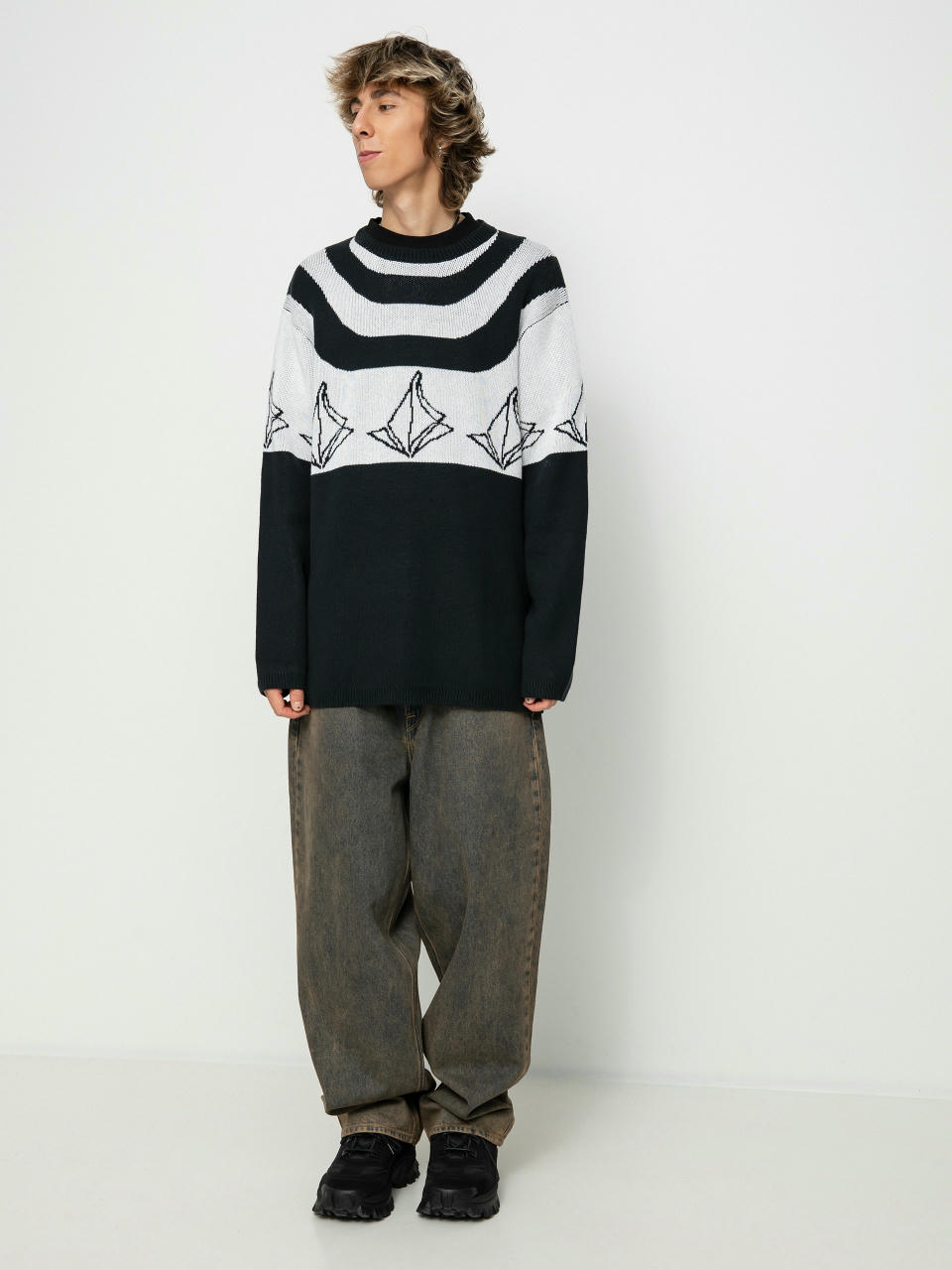 Mikina Volcom Ravelson Sweater (black)