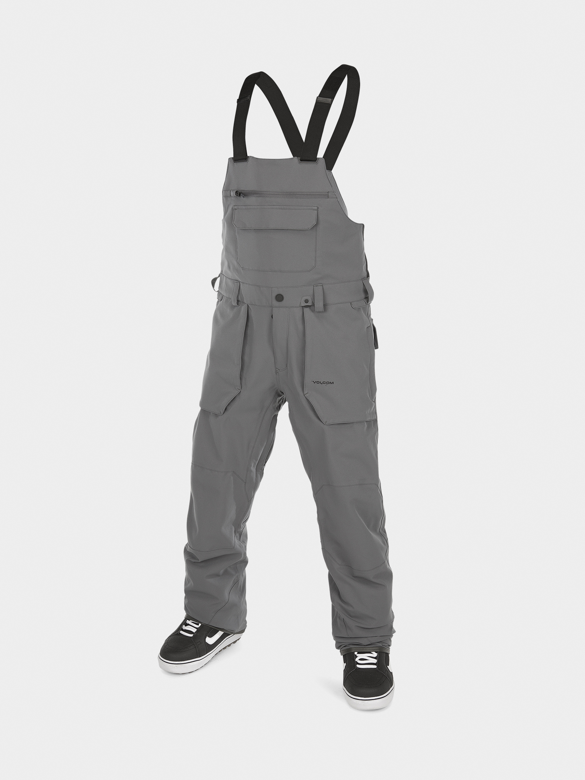 Pánske Snowboardové nohavice Volcom Roan Bib Overall (dark grey)