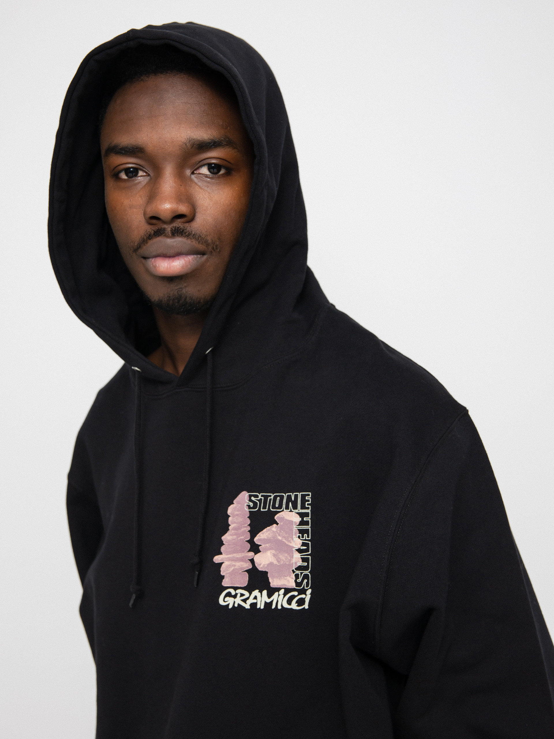 Mikina s kapucňou Gramicci Stoneheads HD (black)