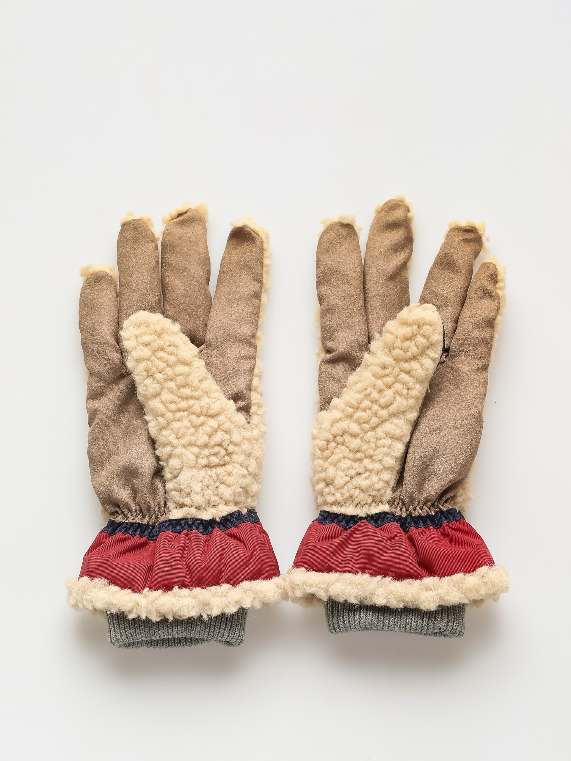 Rukavice Elmer Teddy 5fgr EM353 (beige/wine)