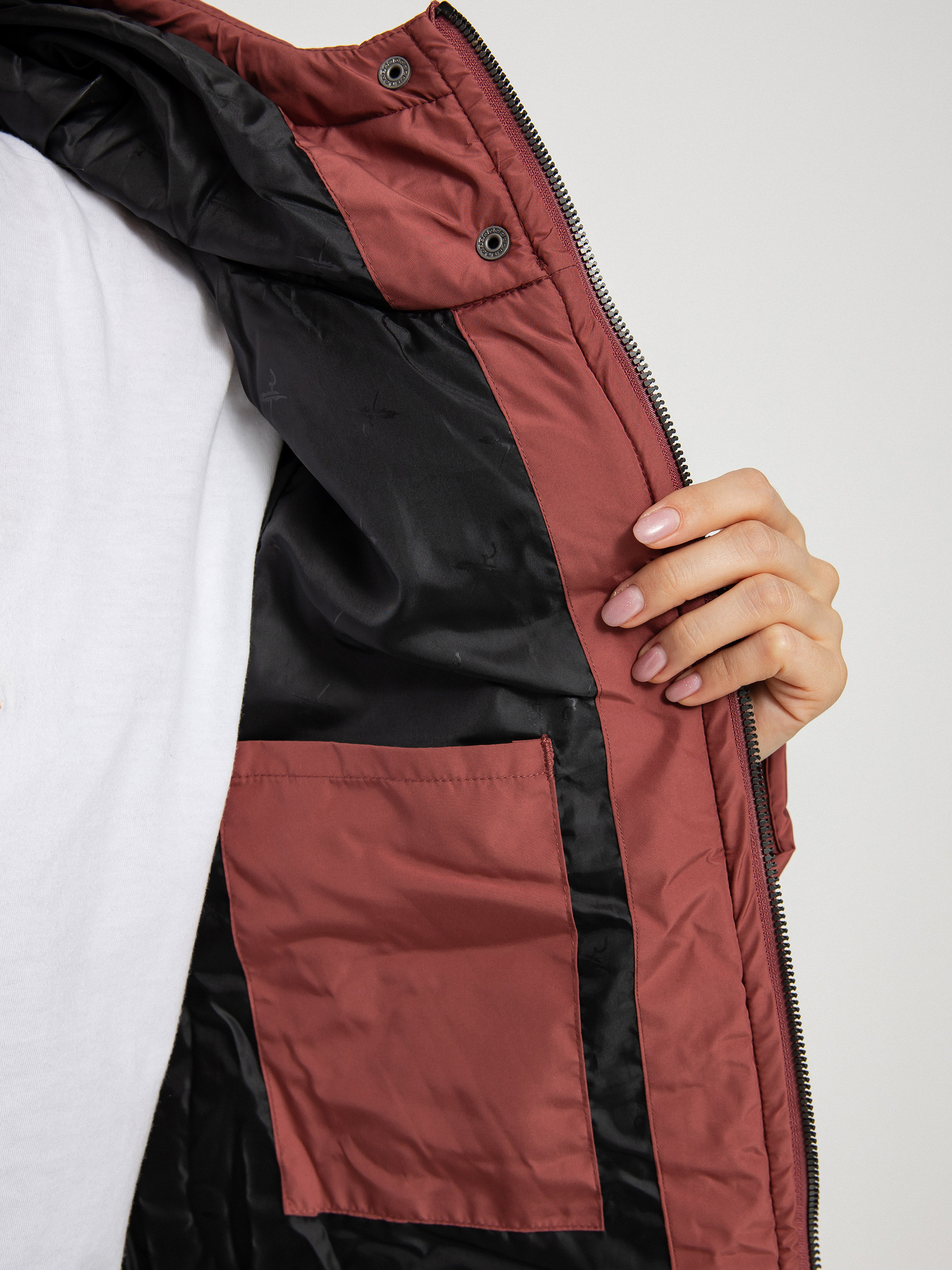 Kabát Iriedaily Paddie Coat Wmn (earth red)