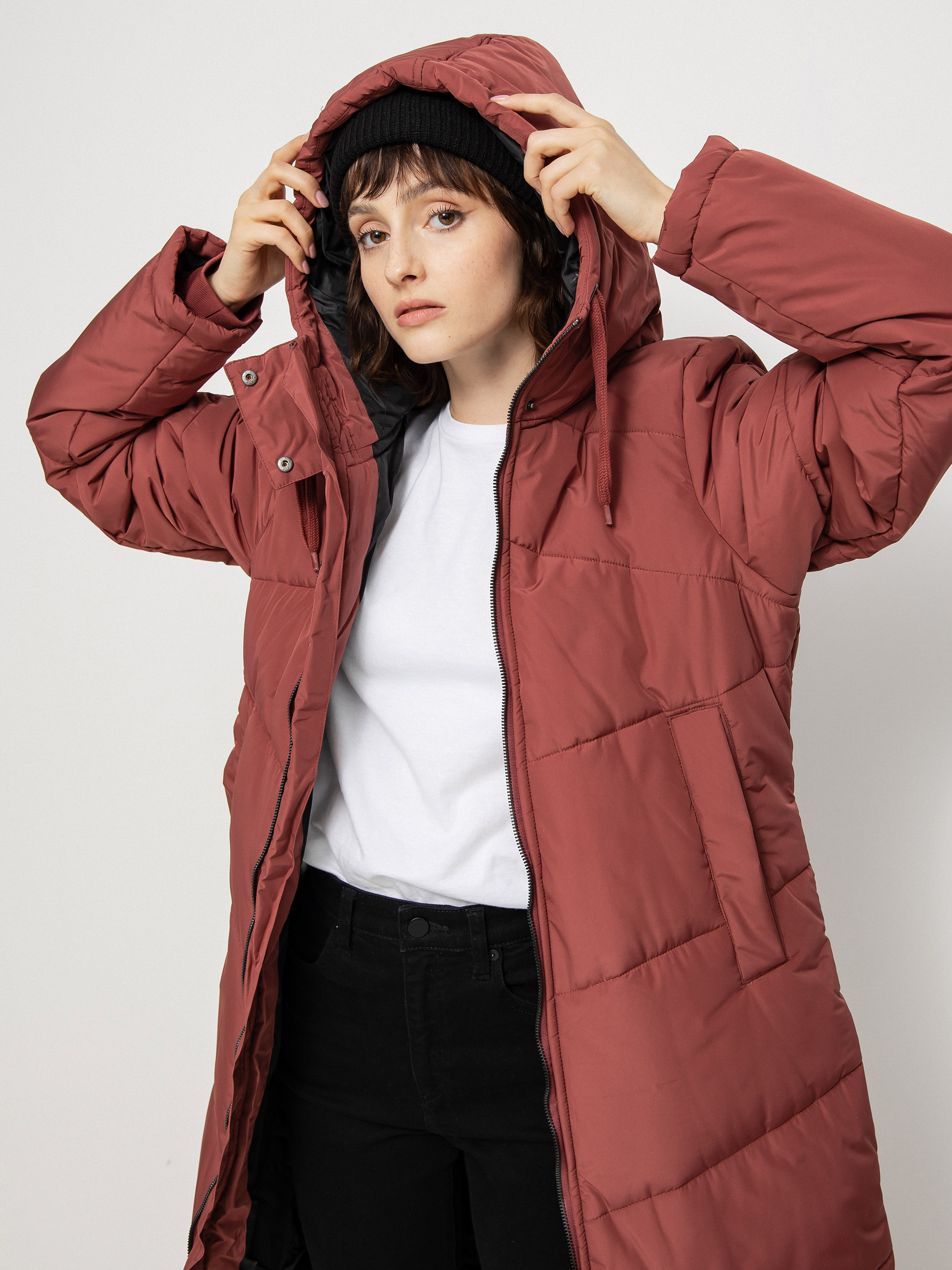 Kabát Iriedaily Paddie Coat Wmn (earth red)