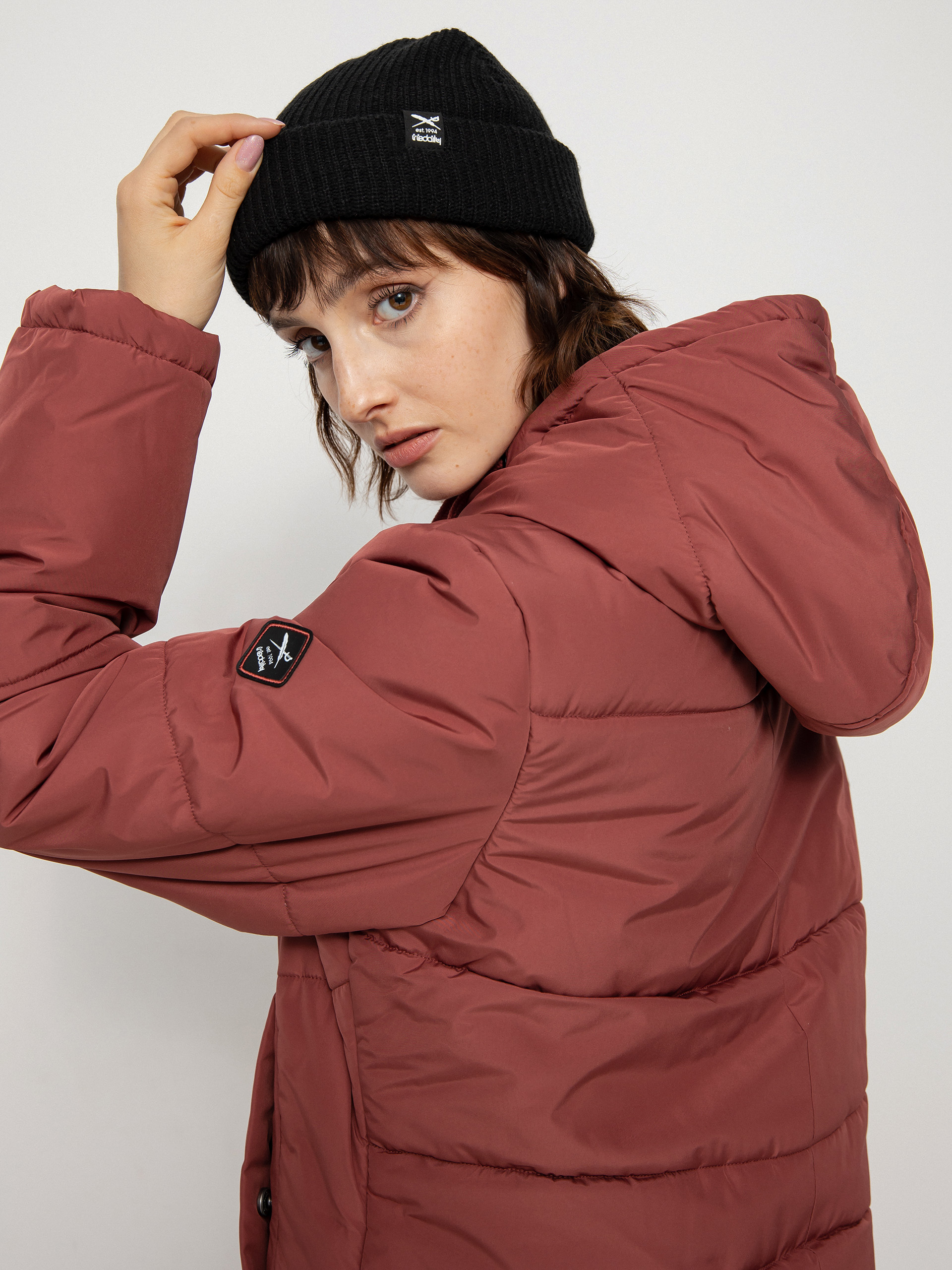 Kabát Iriedaily Paddie Coat Wmn (earth red)