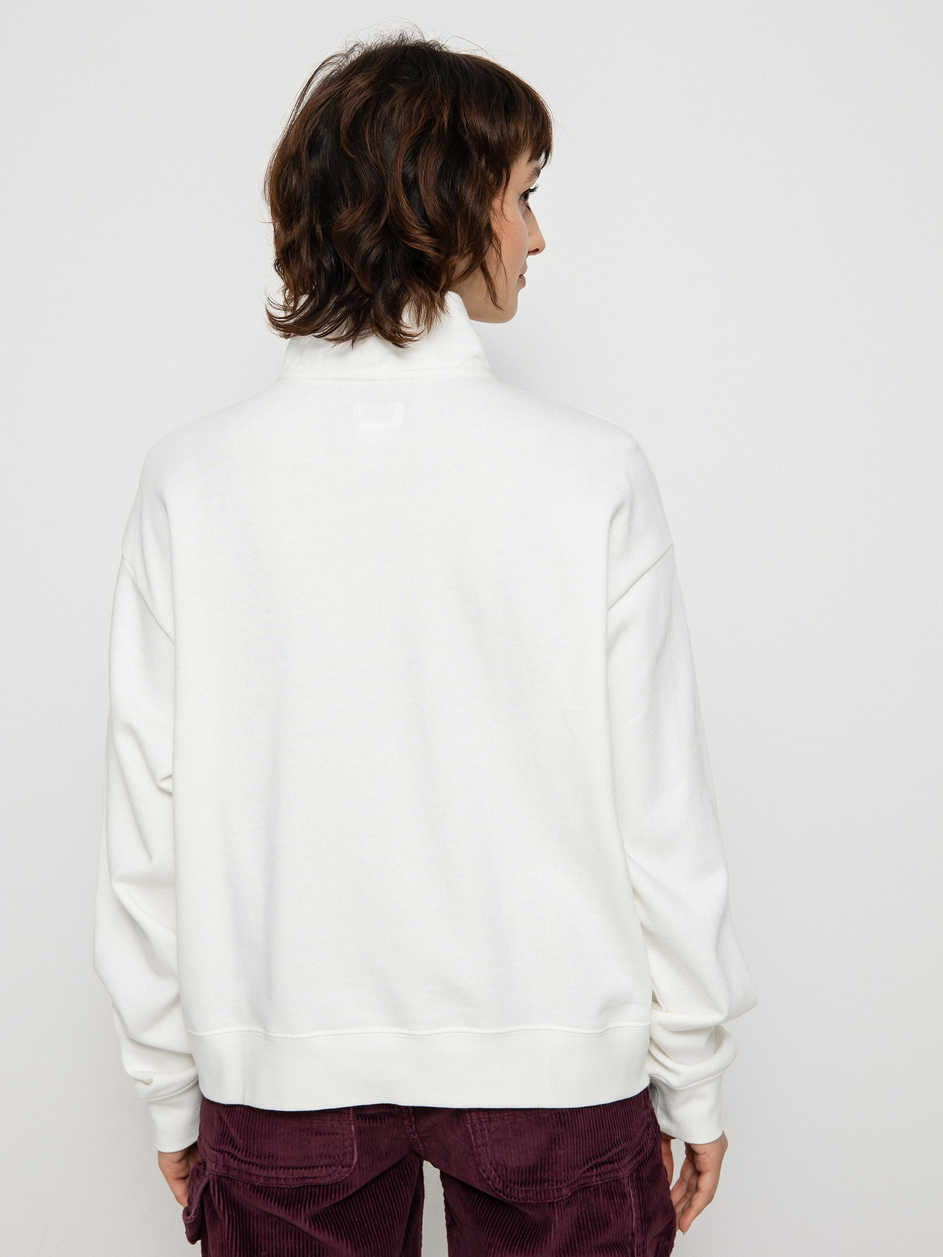 Mikina s kapucňou RVCA Arched HD Wmn (vintage white)