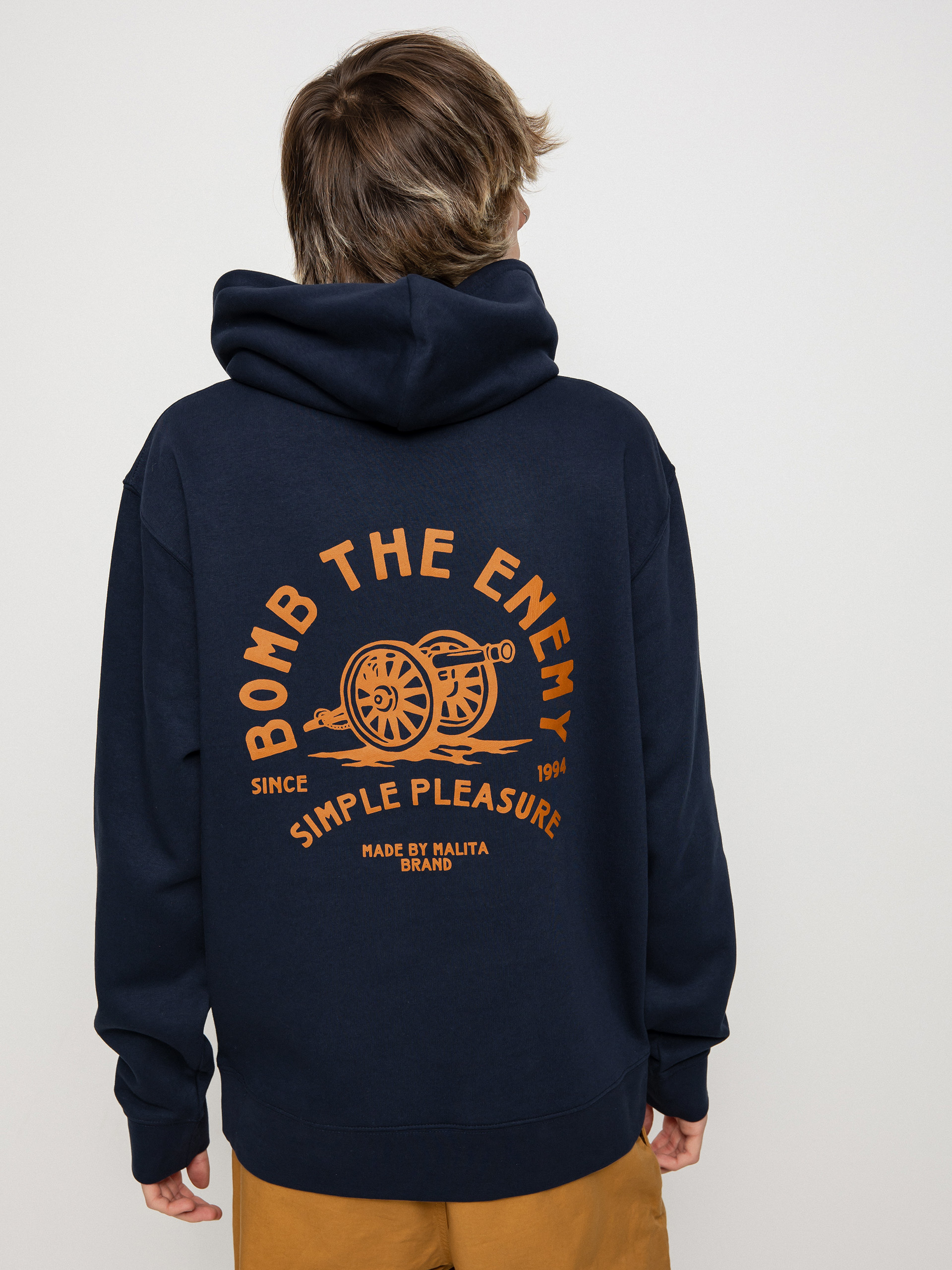 Mikina s kapucňou Malita Bomb HD (navy)