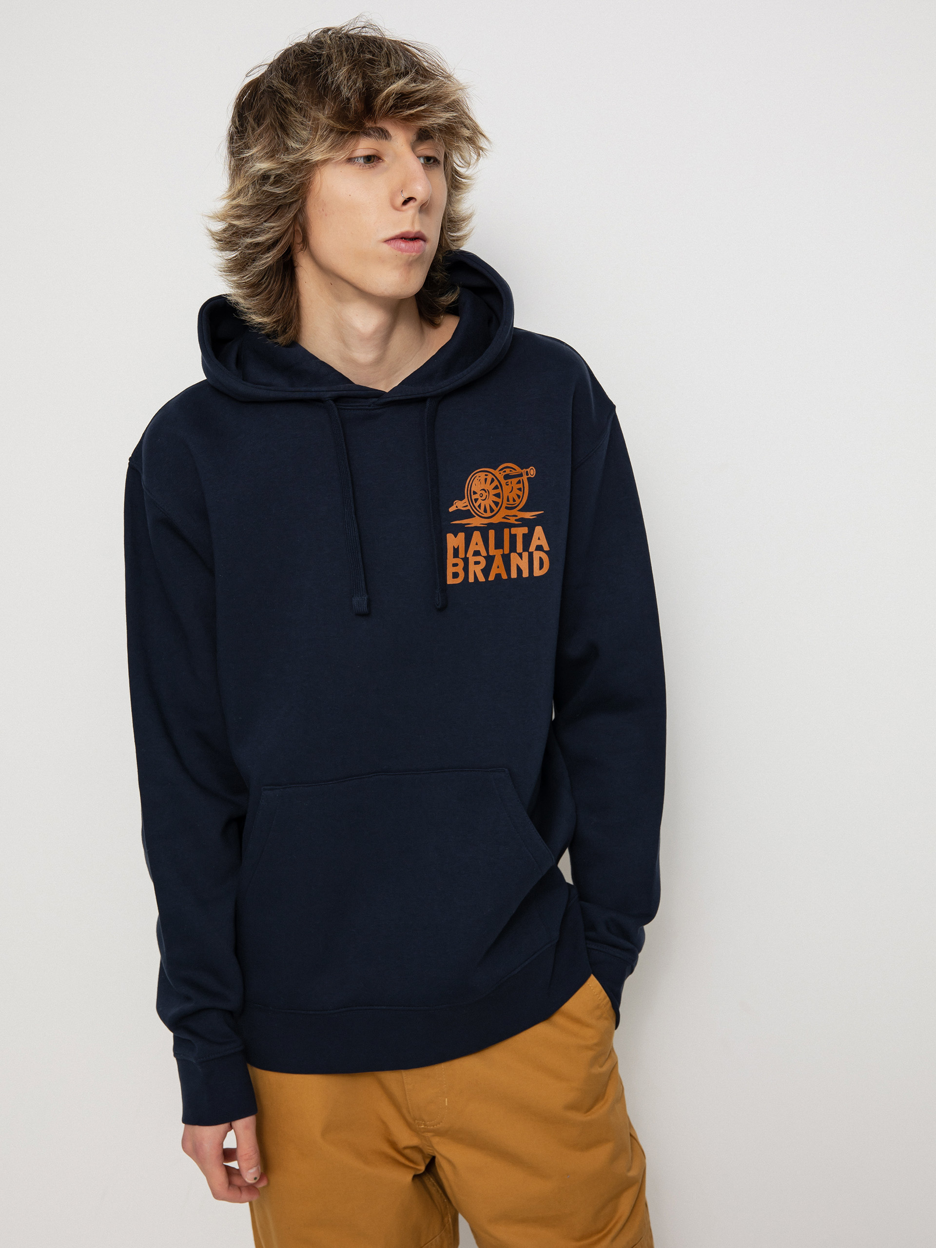 Mikina s kapucňou Malita Bomb HD (navy)