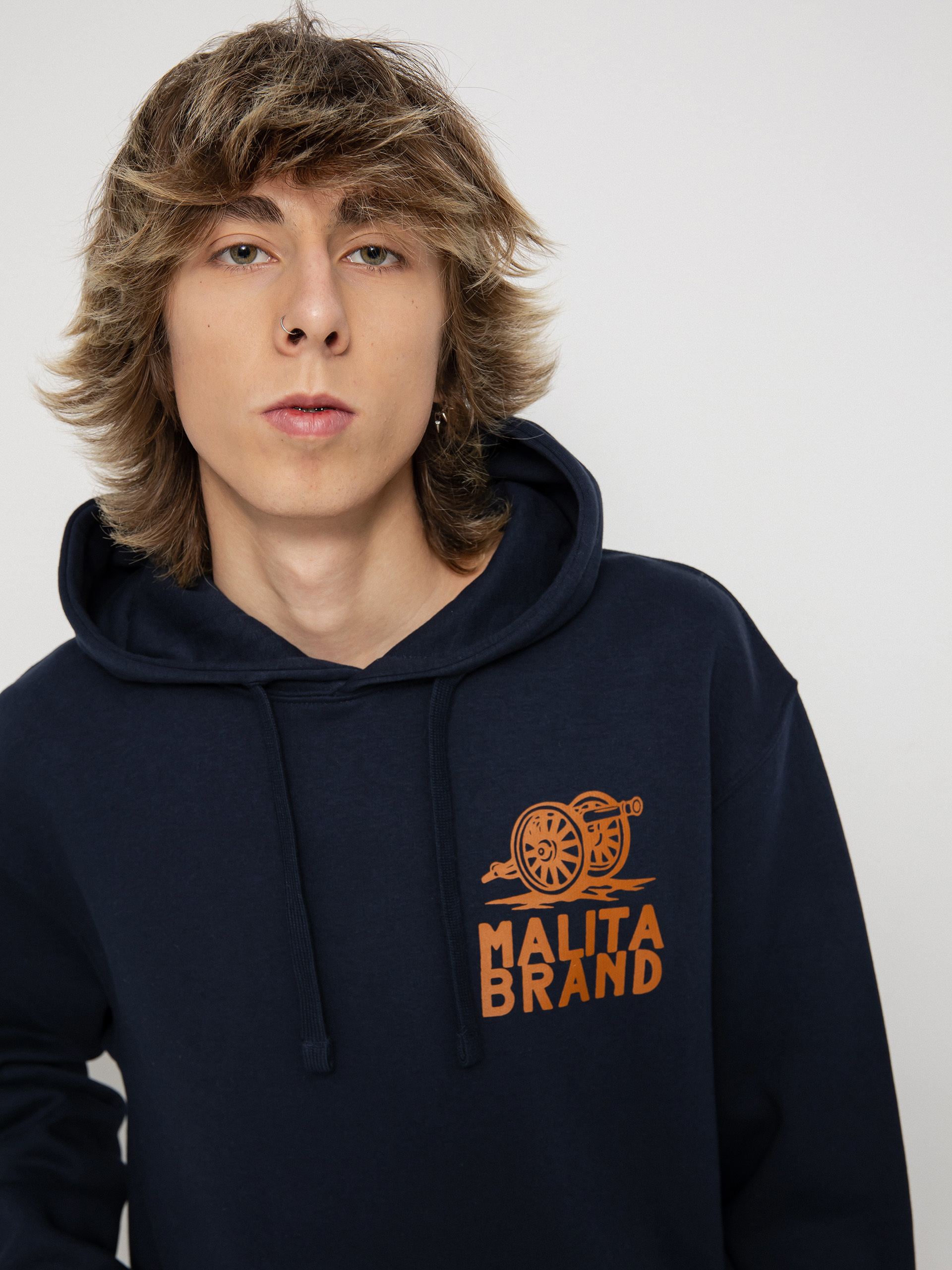 Mikina s kapucňou Malita Bomb HD (navy)