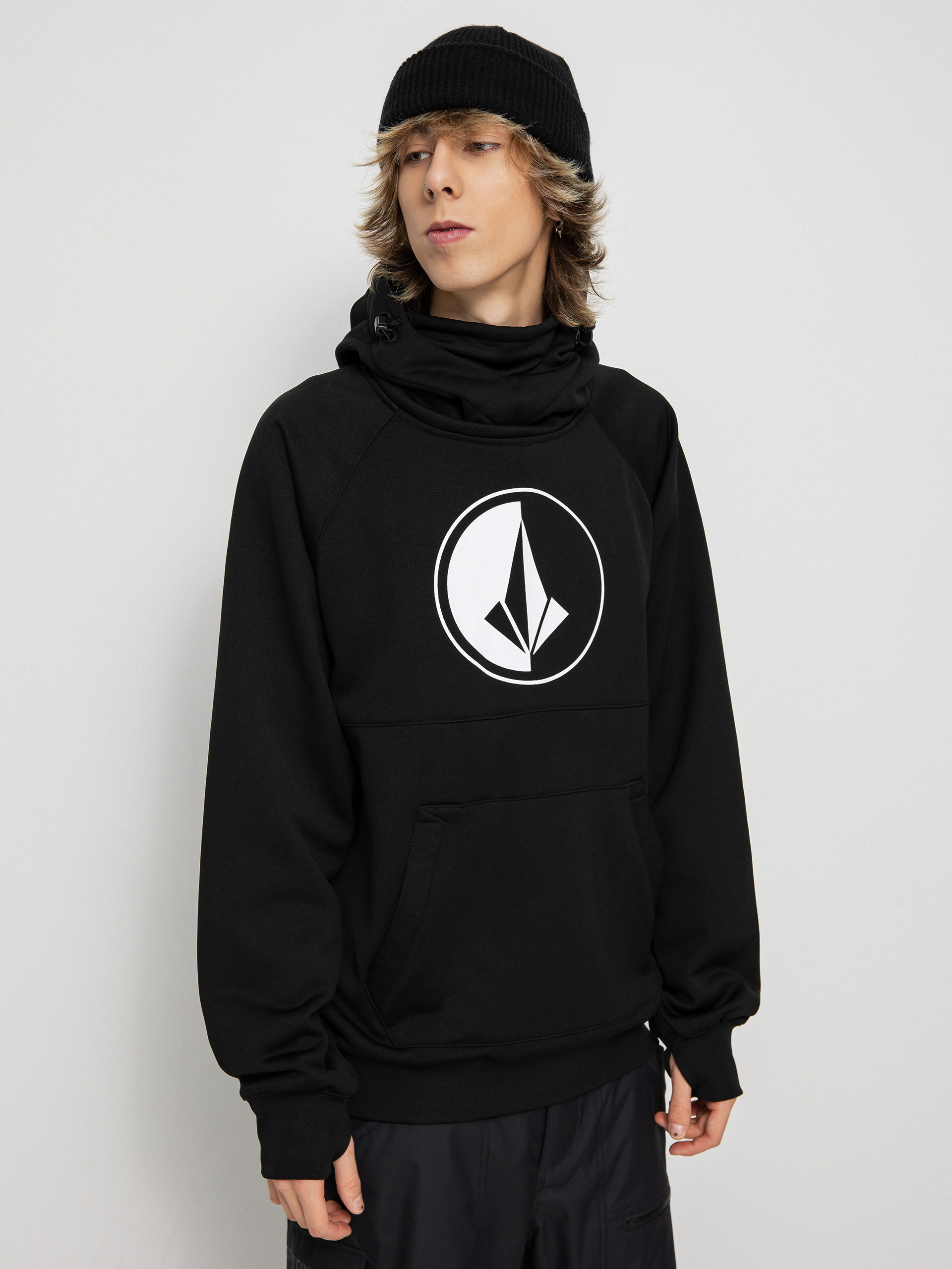 Mikina s kapucňou Volcom Hydro Riding HD (black)