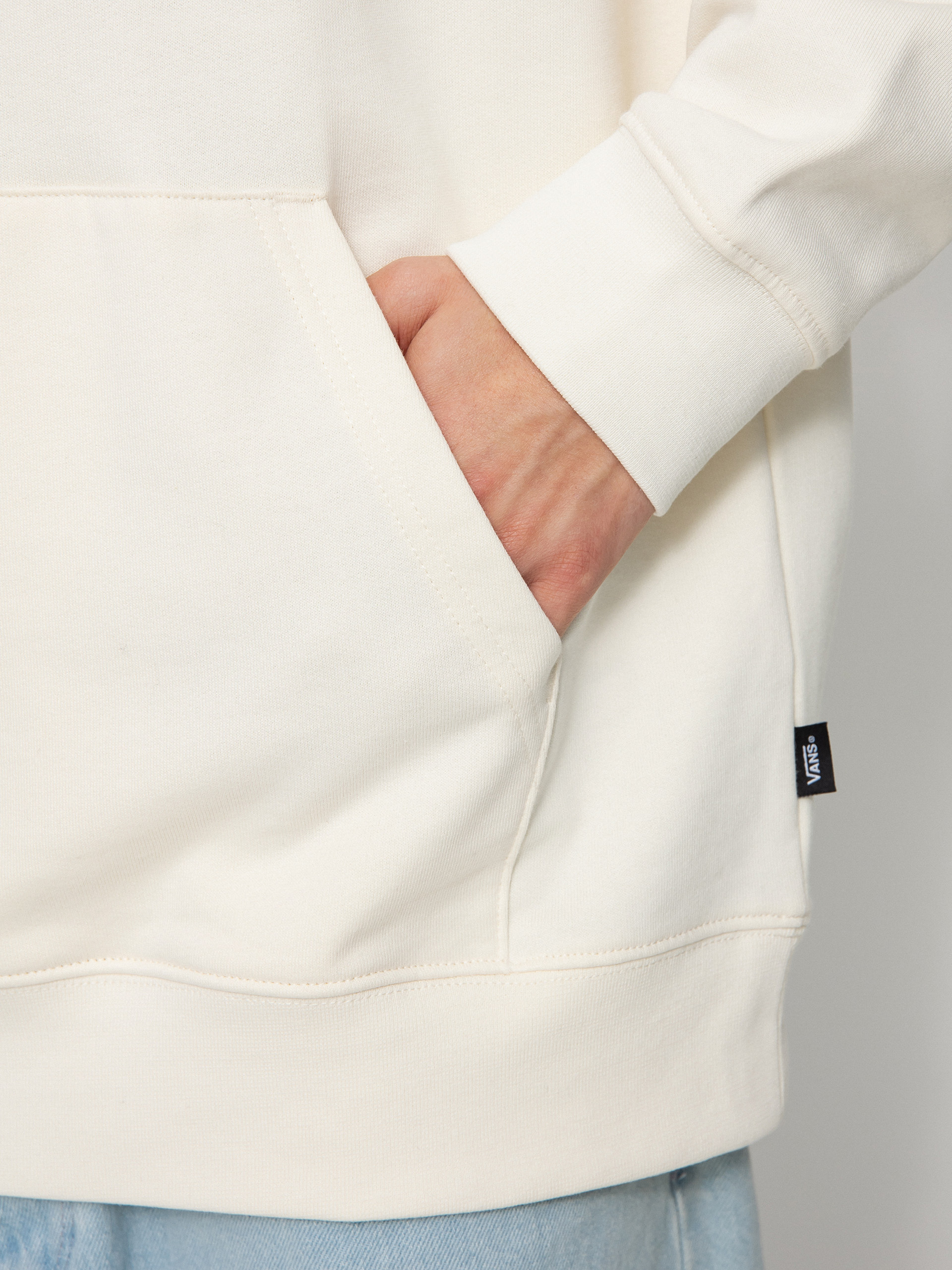 Mikina s kapucňou Vans Murshroom Hound HD (antique white)