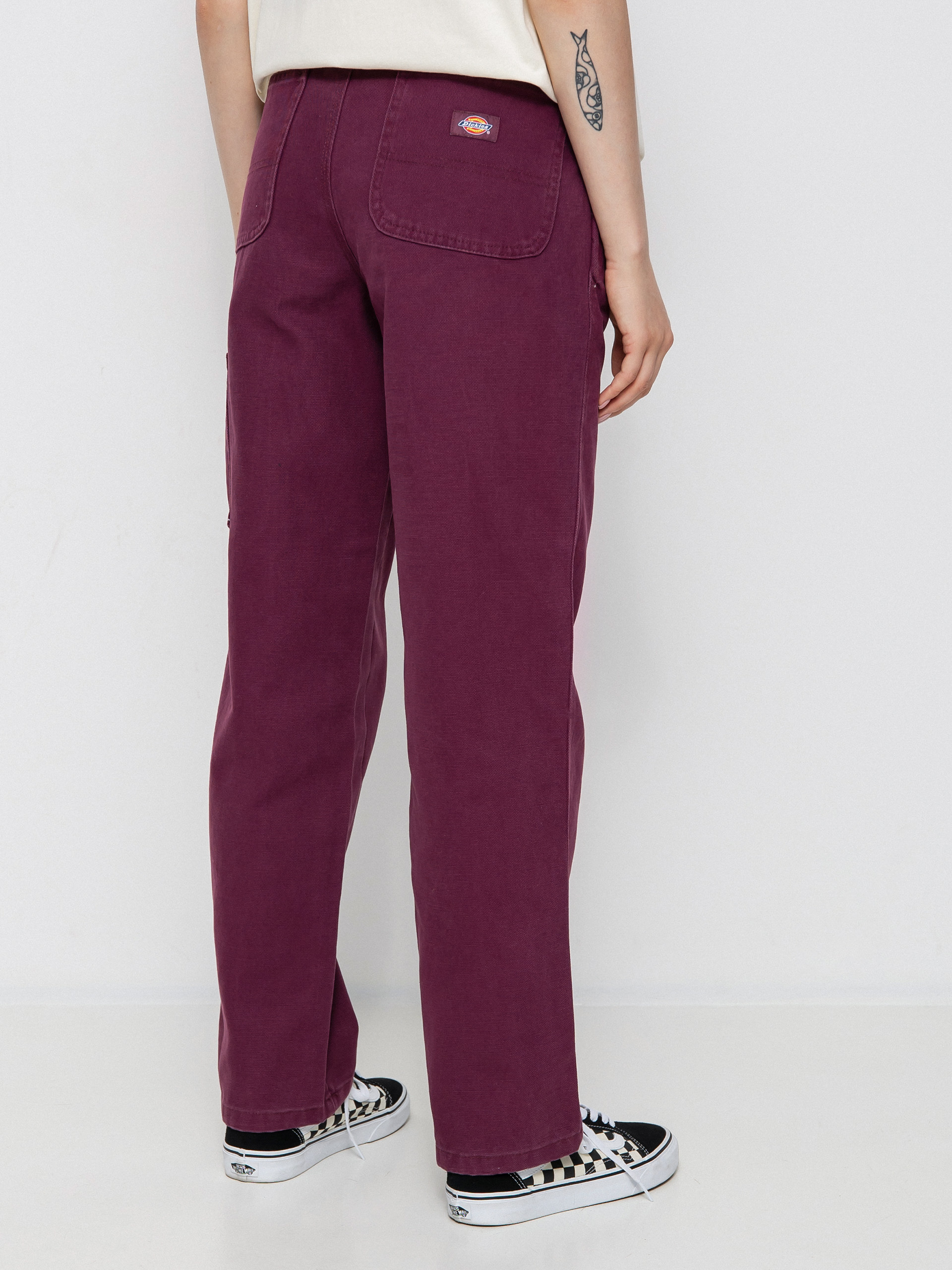 Nohavice Dickies Duck Canvas Wmn (grape wine)