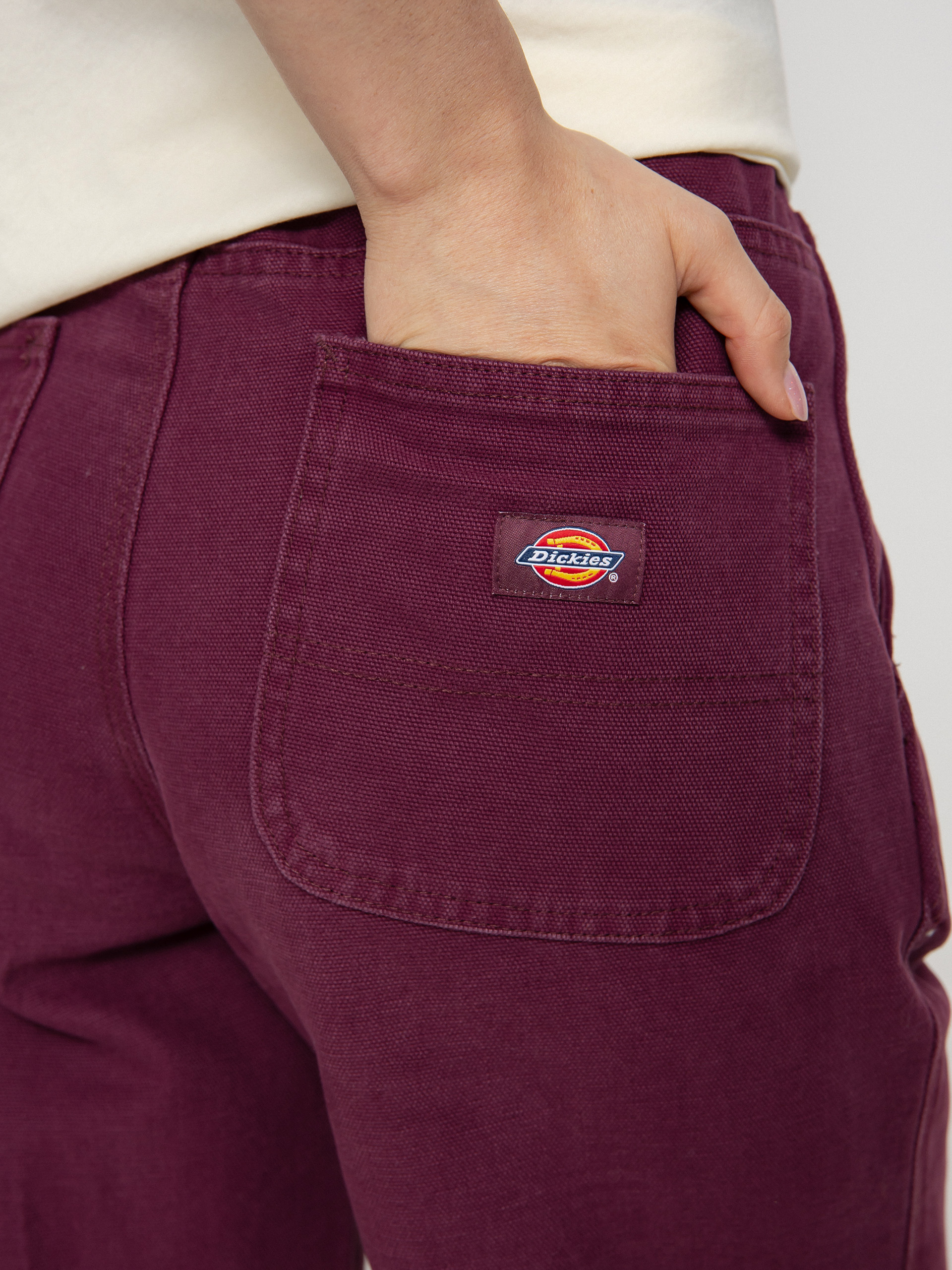 Nohavice Dickies Duck Canvas Wmn (grape wine)