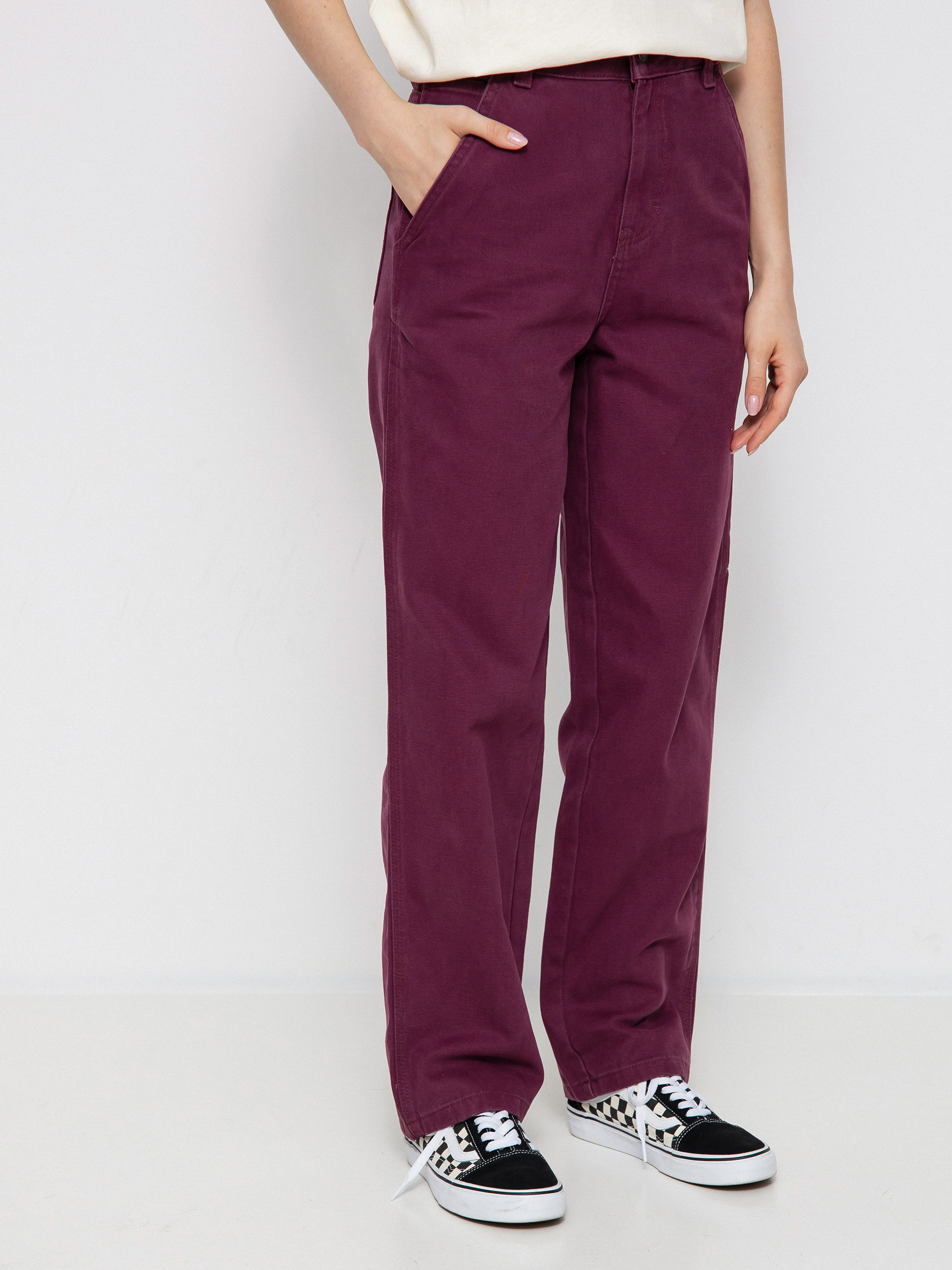 Nohavice Dickies Duck Canvas Wmn (grape wine)