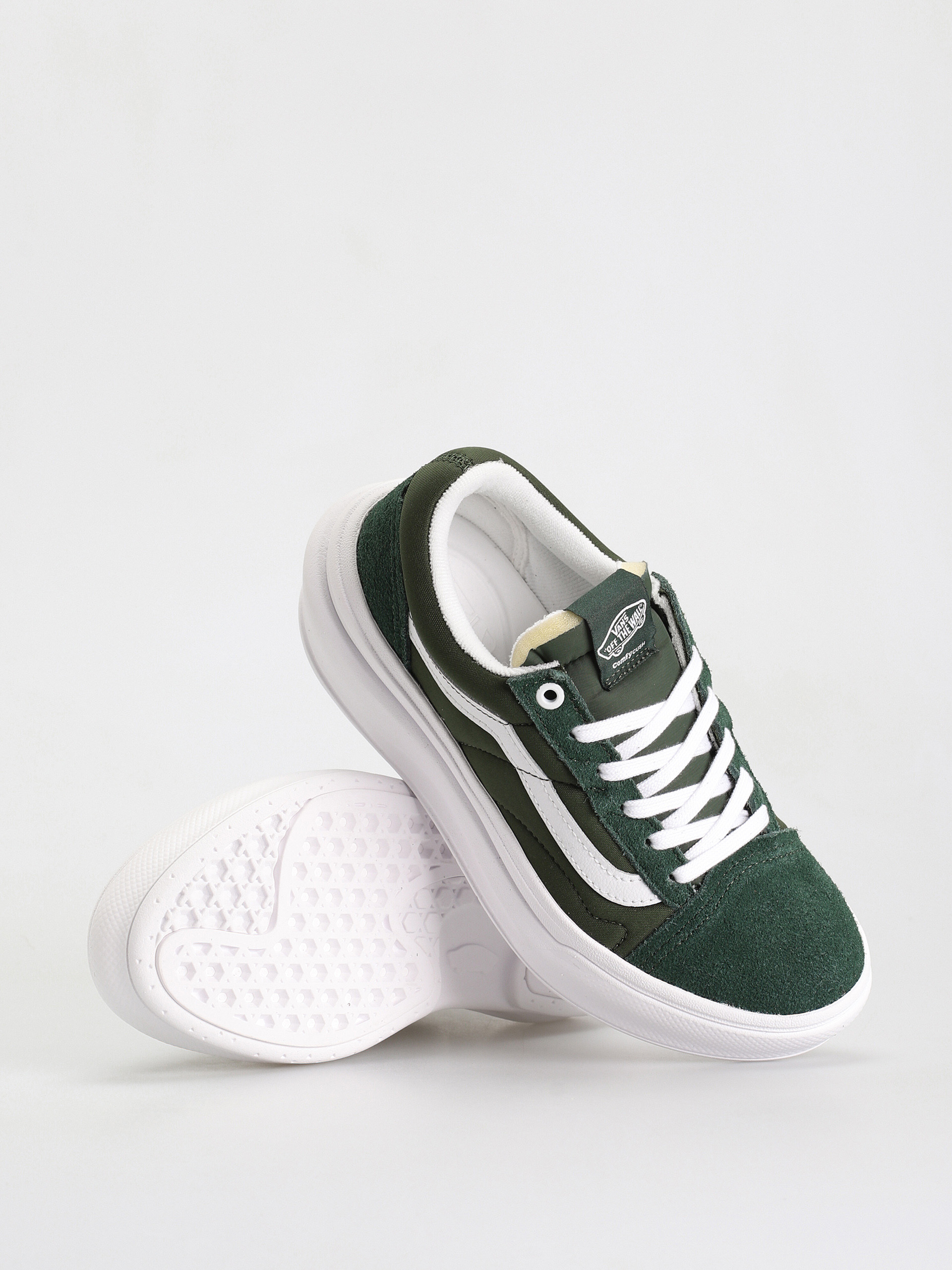 Topánky Vans Old Skool Overt CC (dark green/white)