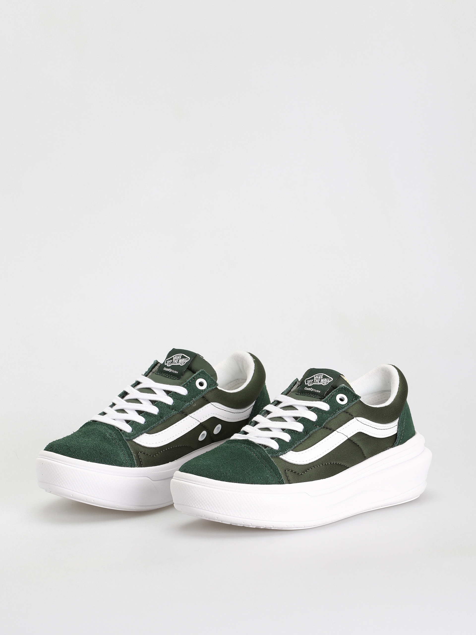 Topánky Vans Old Skool Overt CC (dark green/white)