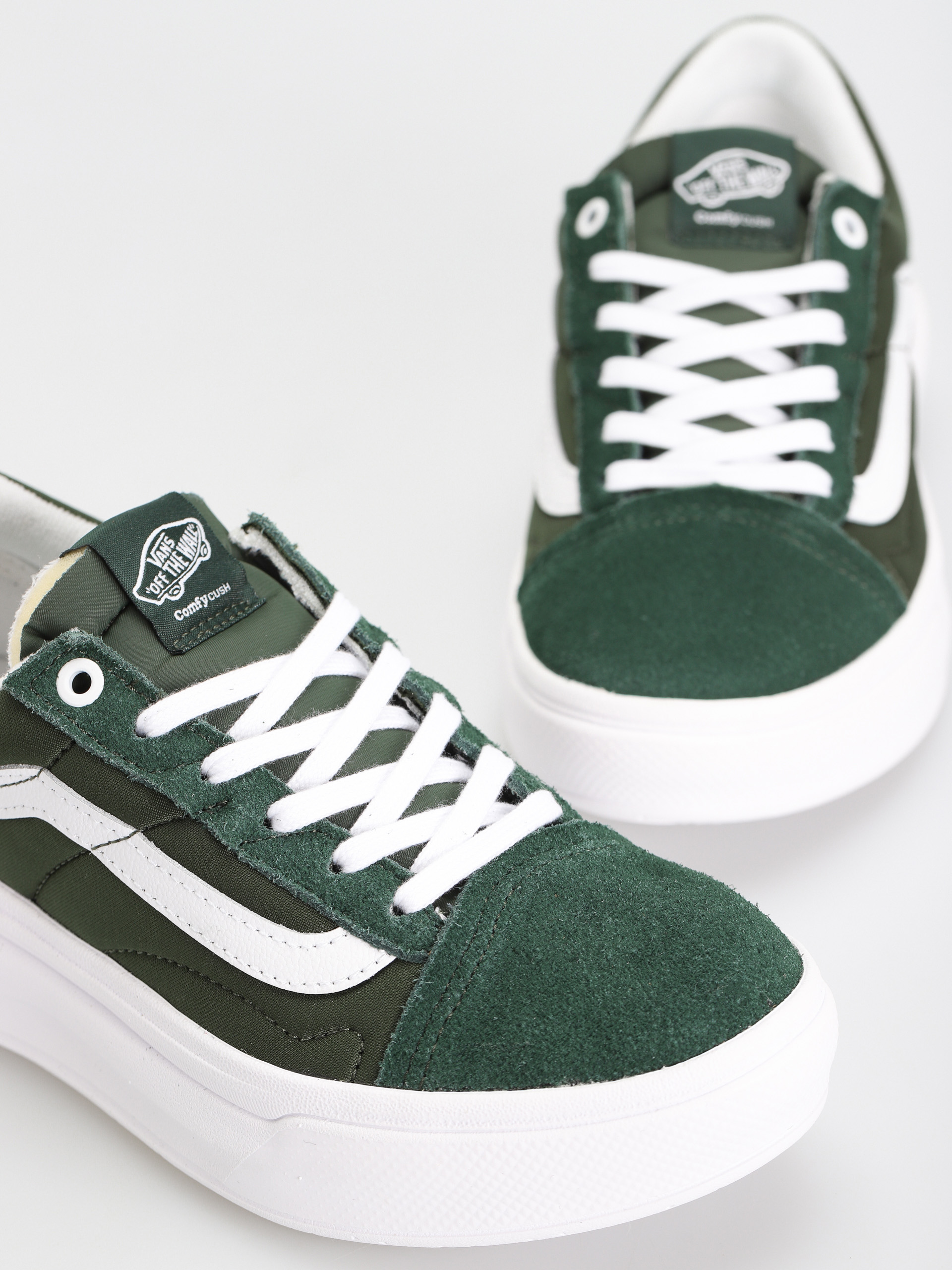 Topánky Vans Old Skool Overt CC (dark green/white)