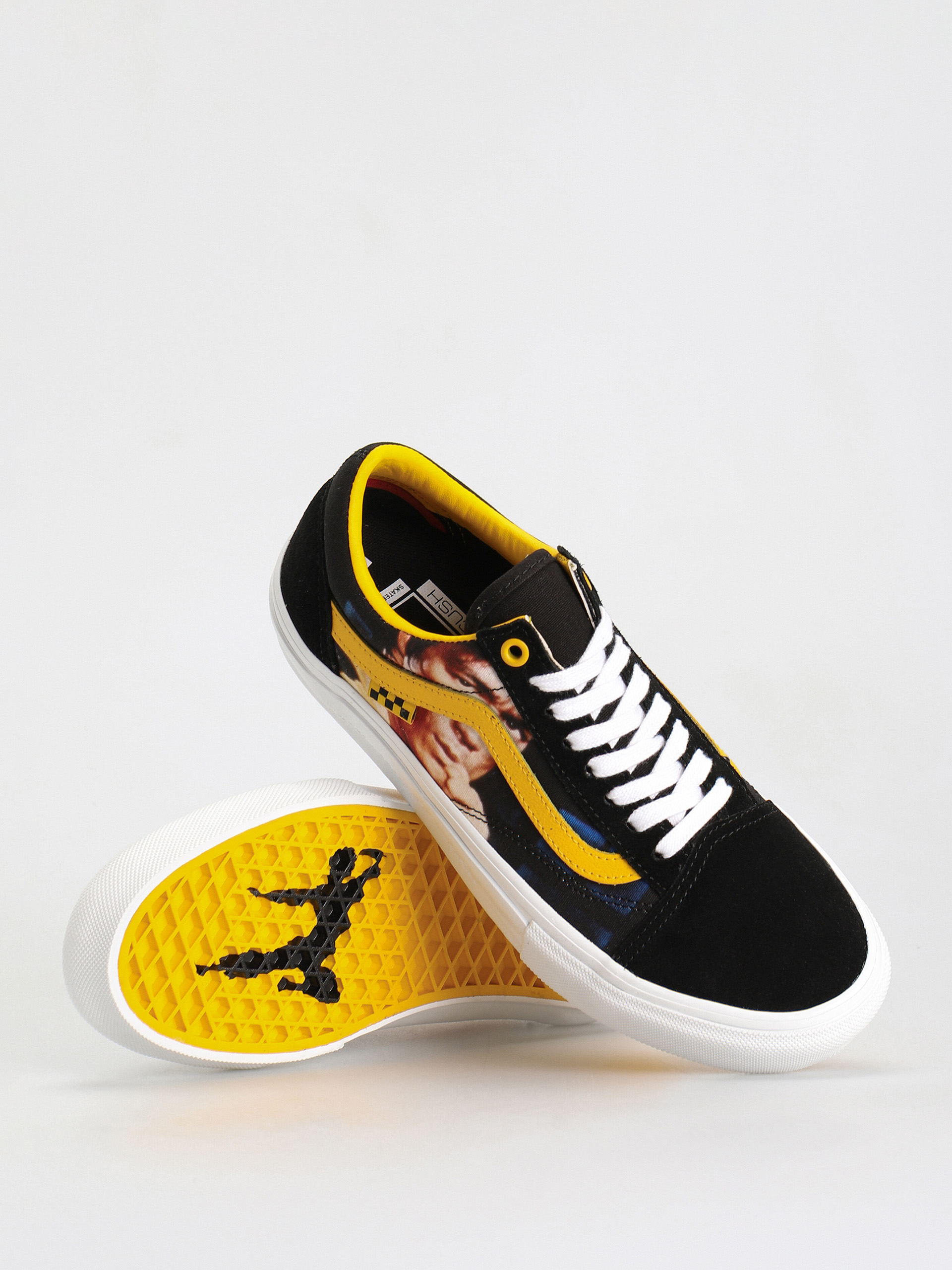 Topánky Vans Skate Old Skool (bruce lee black/yellow)
