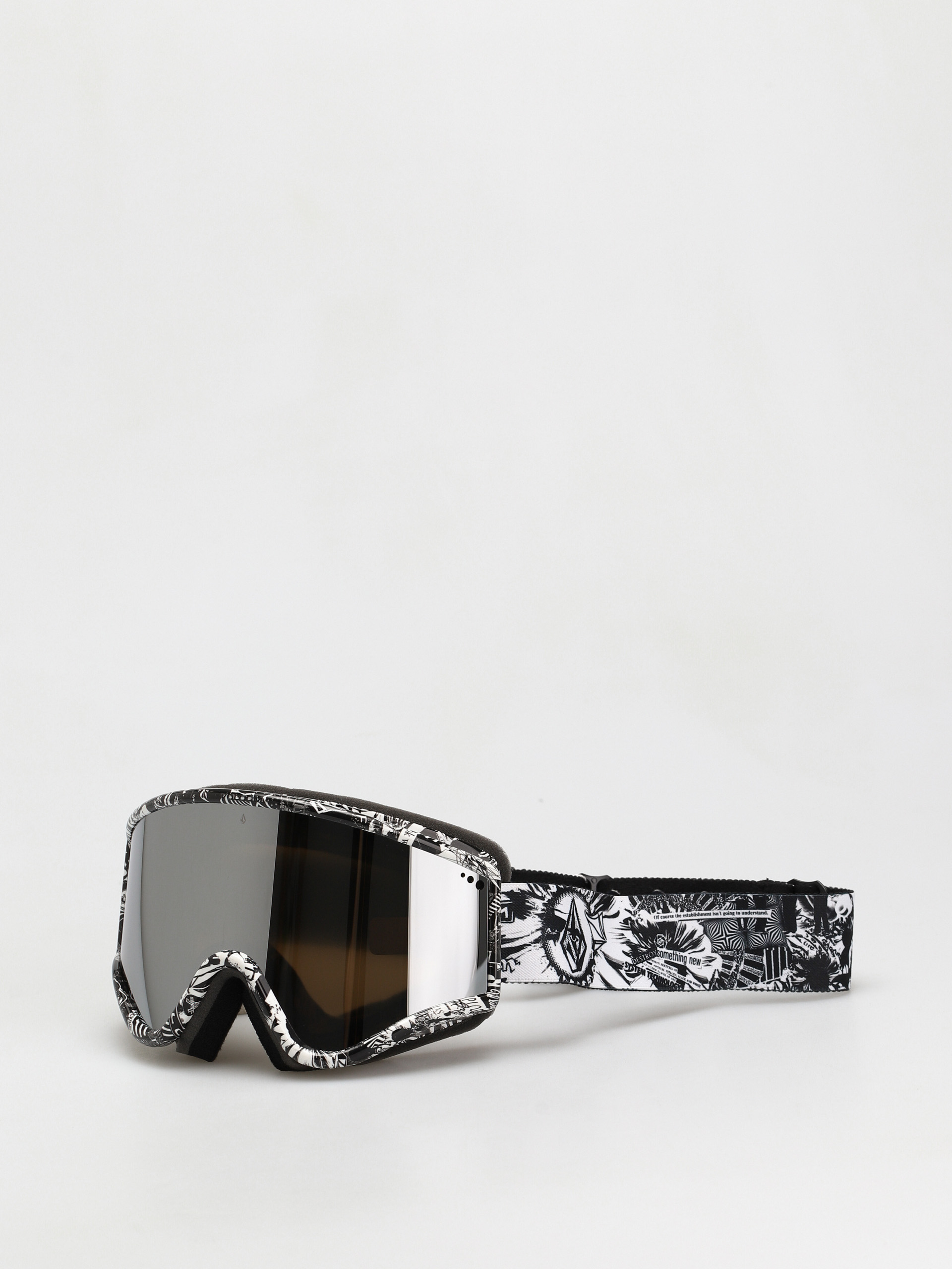 Snowboardové okuliare Volcom Yae (op art silver chrome)