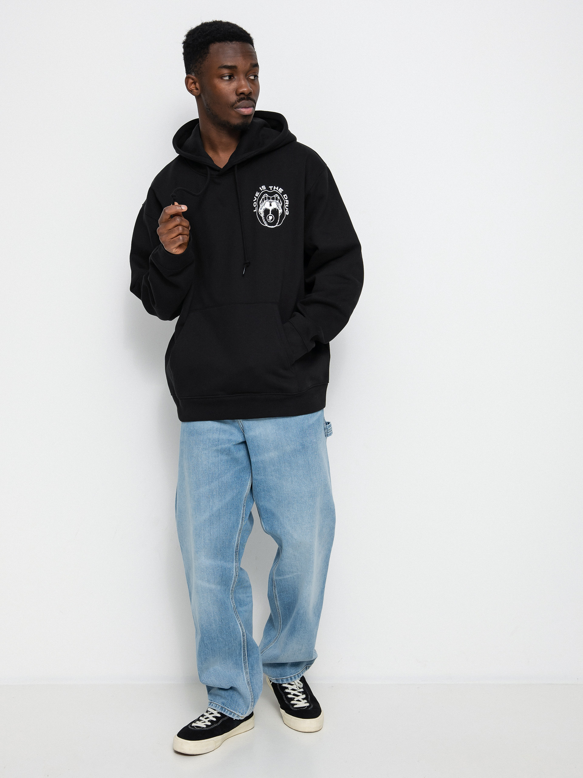 Mikina OBEY Love Is The Drug (black)