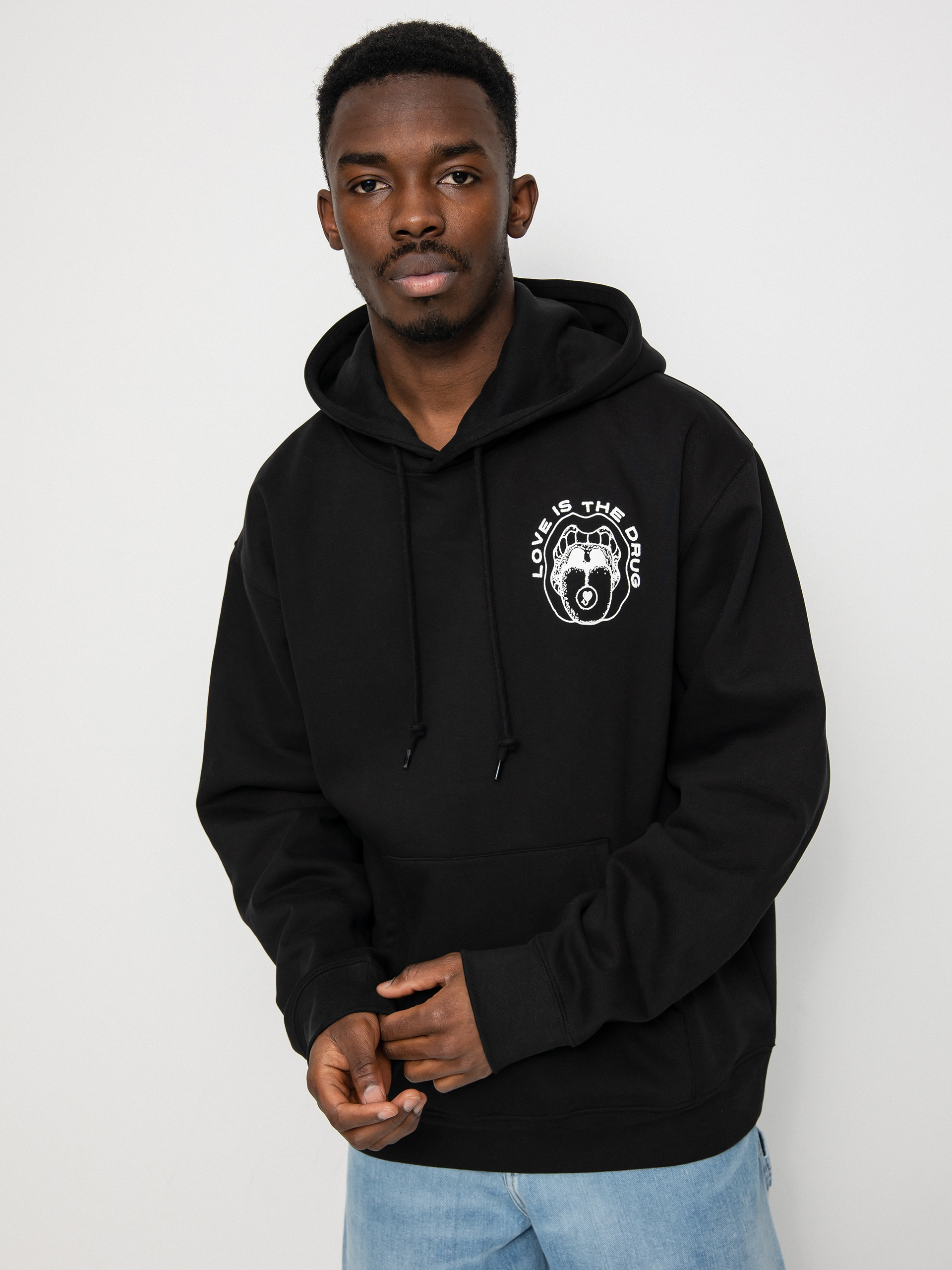 Mikina OBEY Love Is The Drug (black)