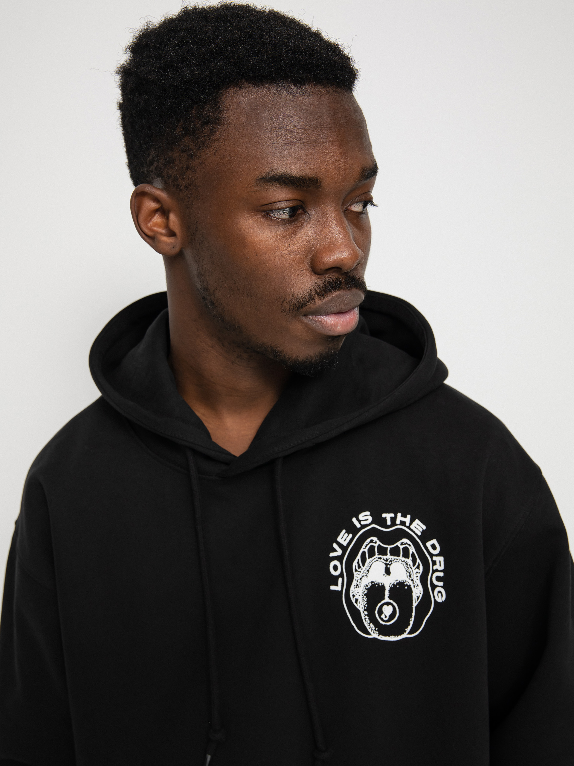 Mikina OBEY Love Is The Drug (black)