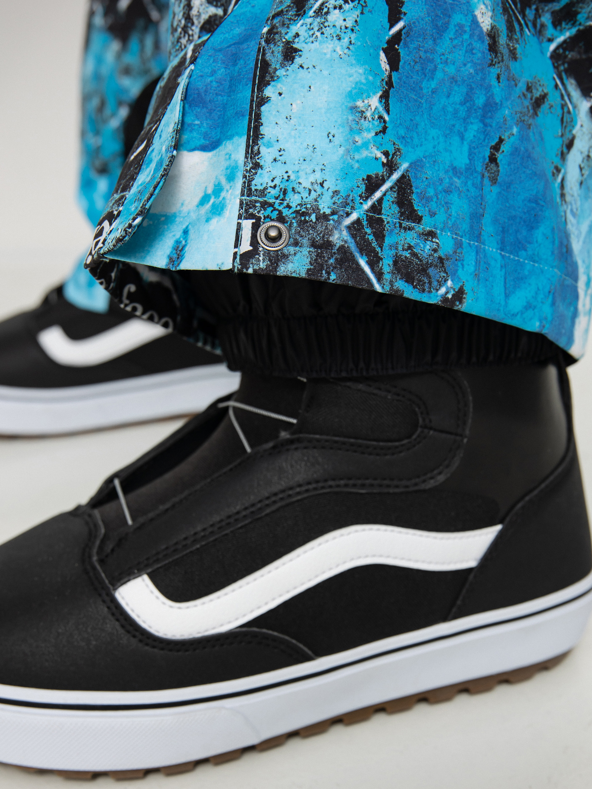 Pánske Snowboardové nohavice The North Face Printed Dragline Bib (norse blue/cole navin/never a face print)