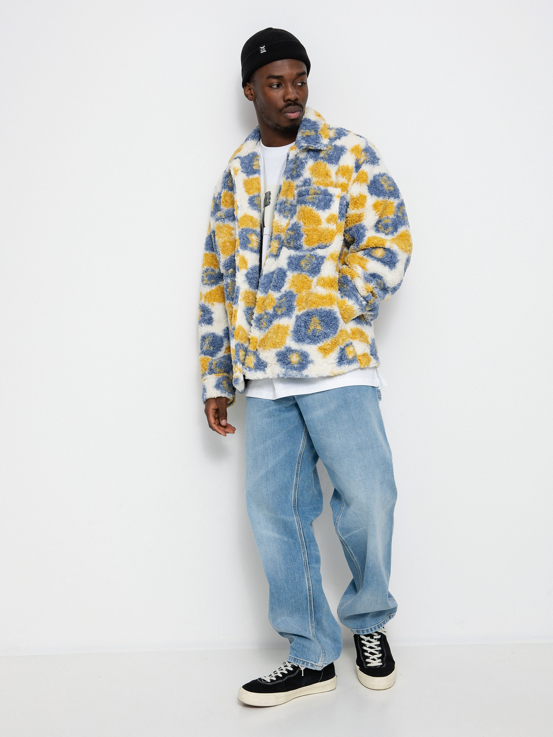 Bunda OBEY Romie Sherpa (vintage blue multi)