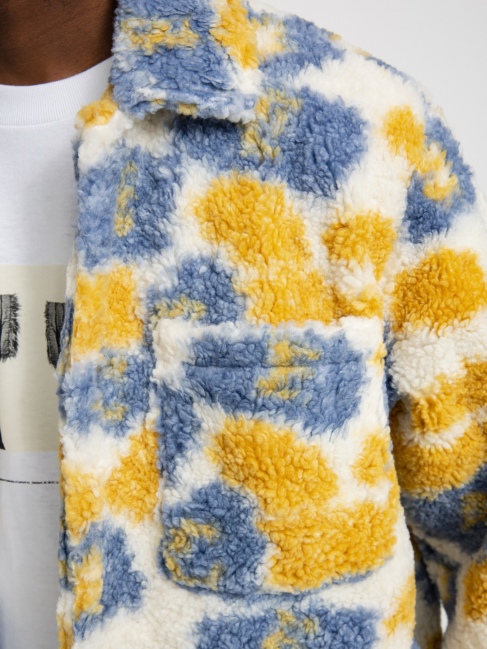 Bunda OBEY Romie Sherpa (vintage blue multi)