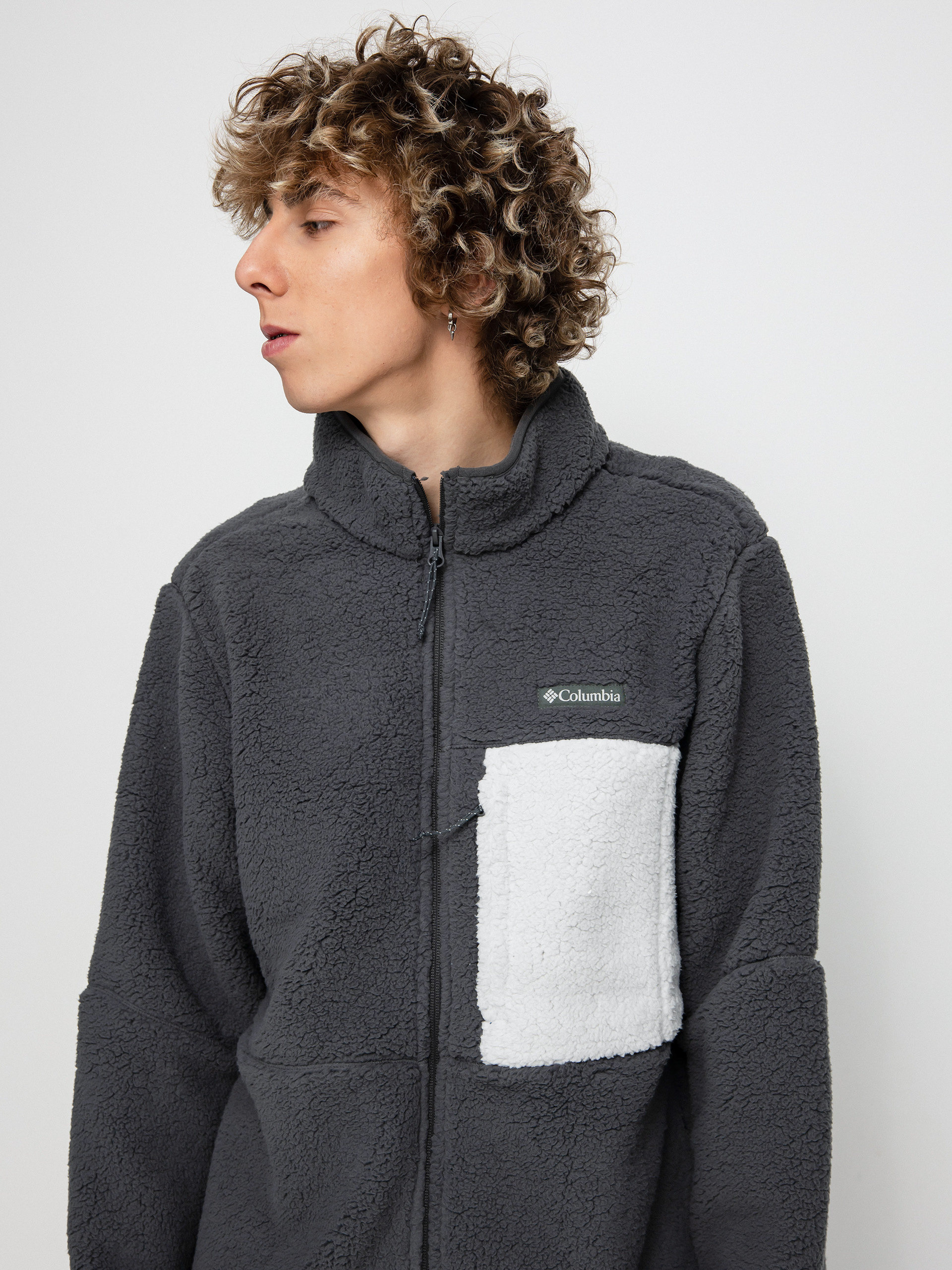 Pánsky Flisová mikina Columbia Mountainside Heavyweight (shark)