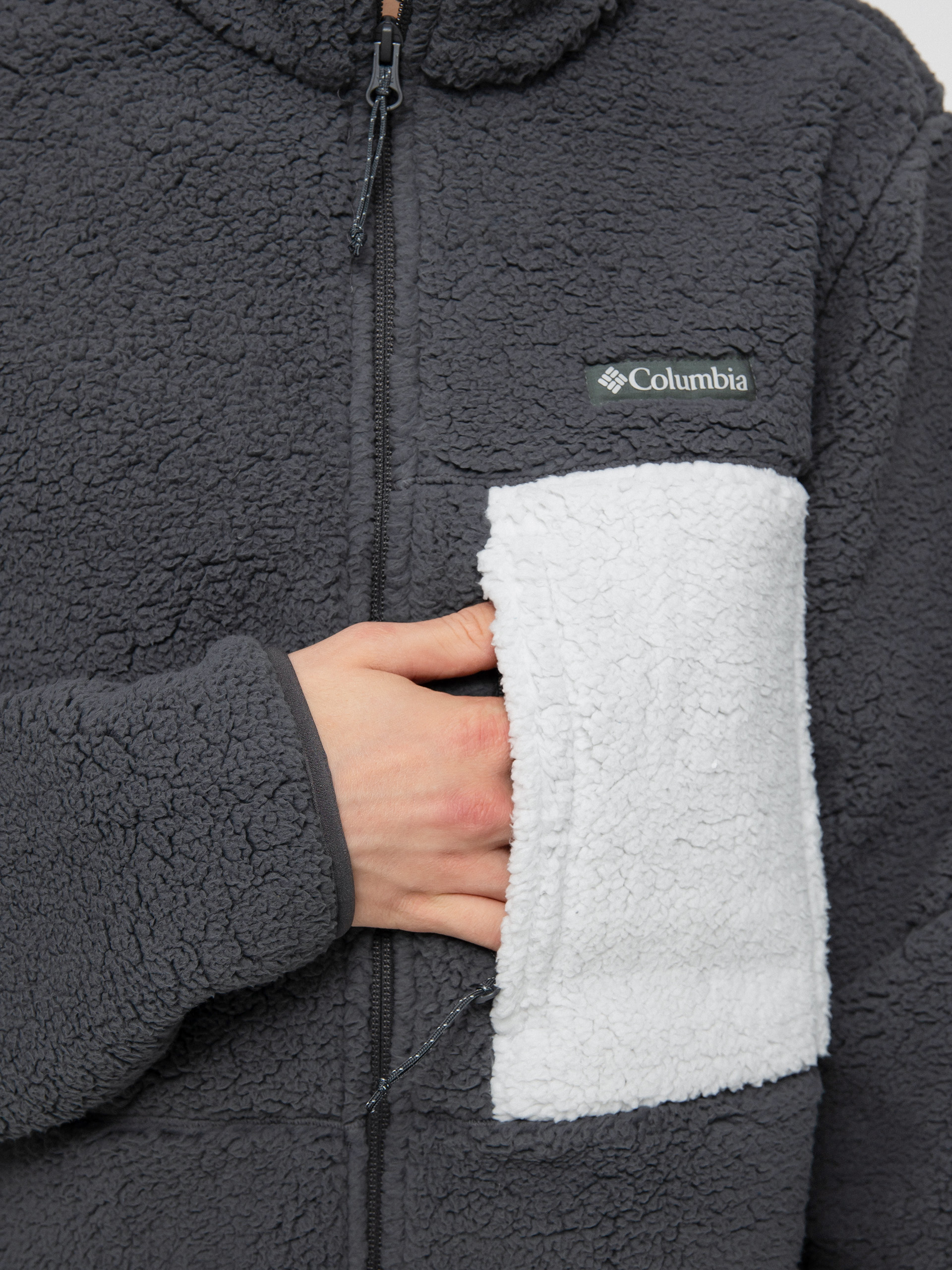 Pánsky Flisová mikina Columbia Mountainside Heavyweight (shark)