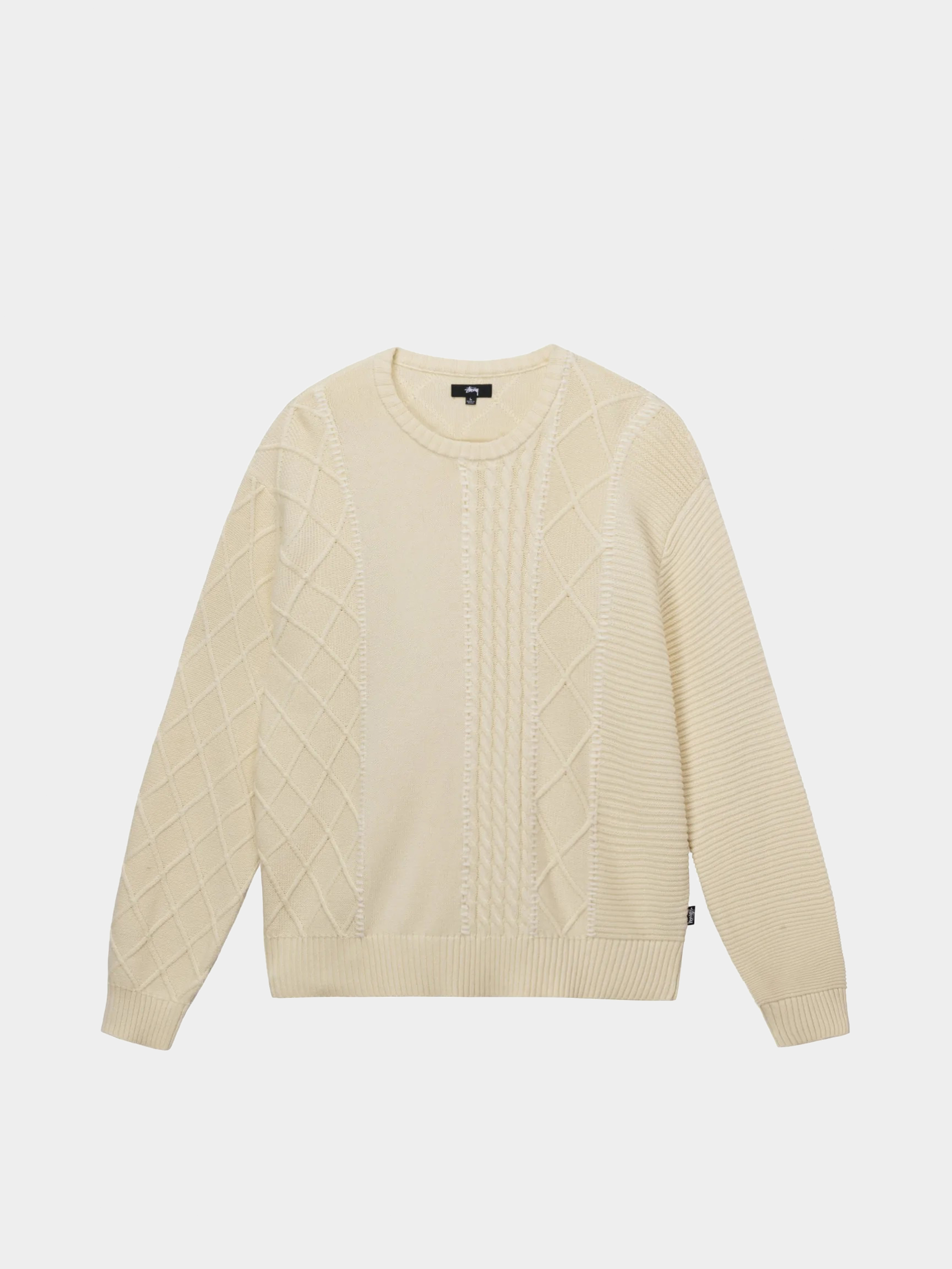 Sveter Stussy Patchwork (natural)