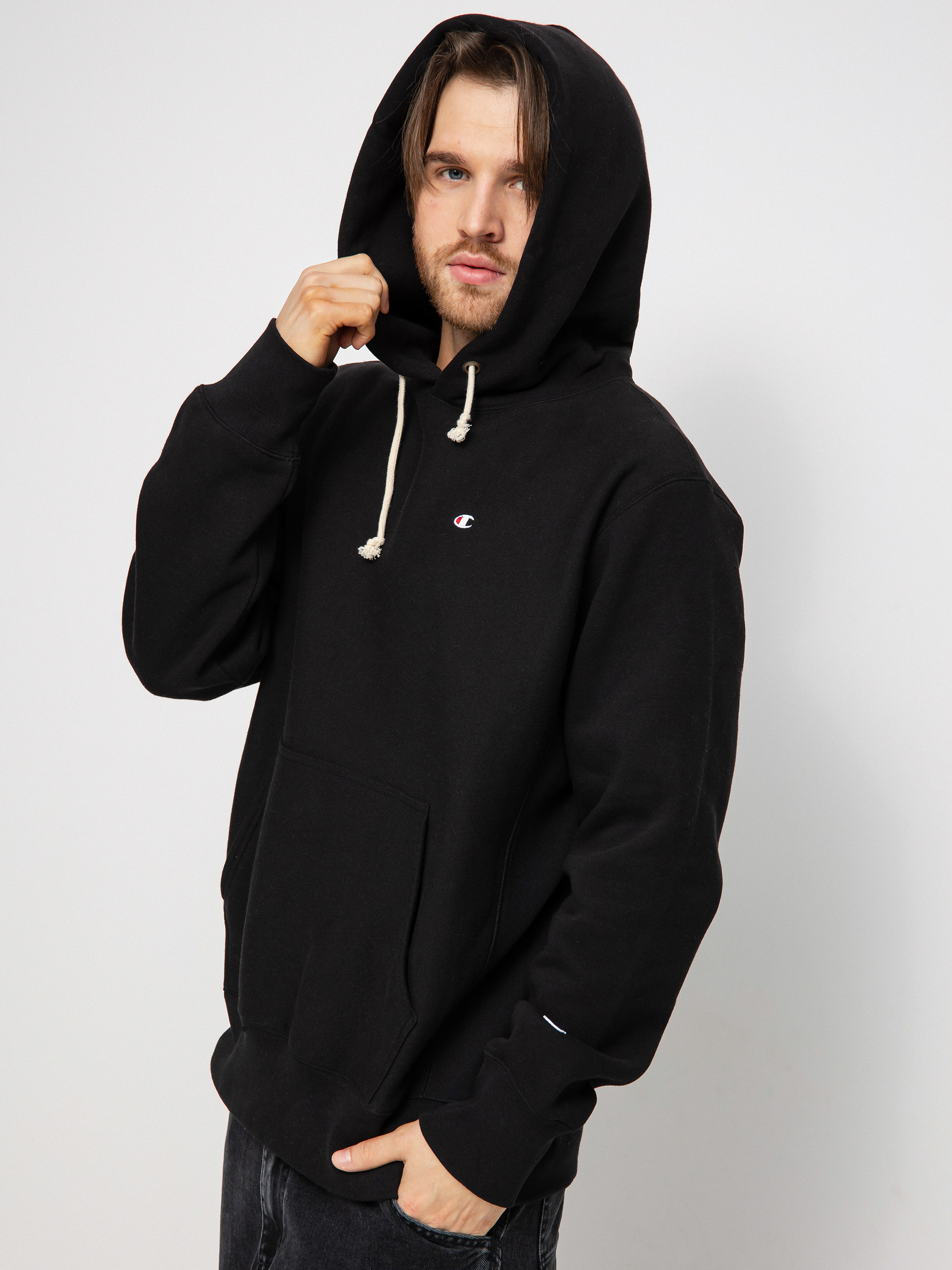 Mikina s kapucňou Champion Hooded Sweatshirt 217976 HD (nbk)