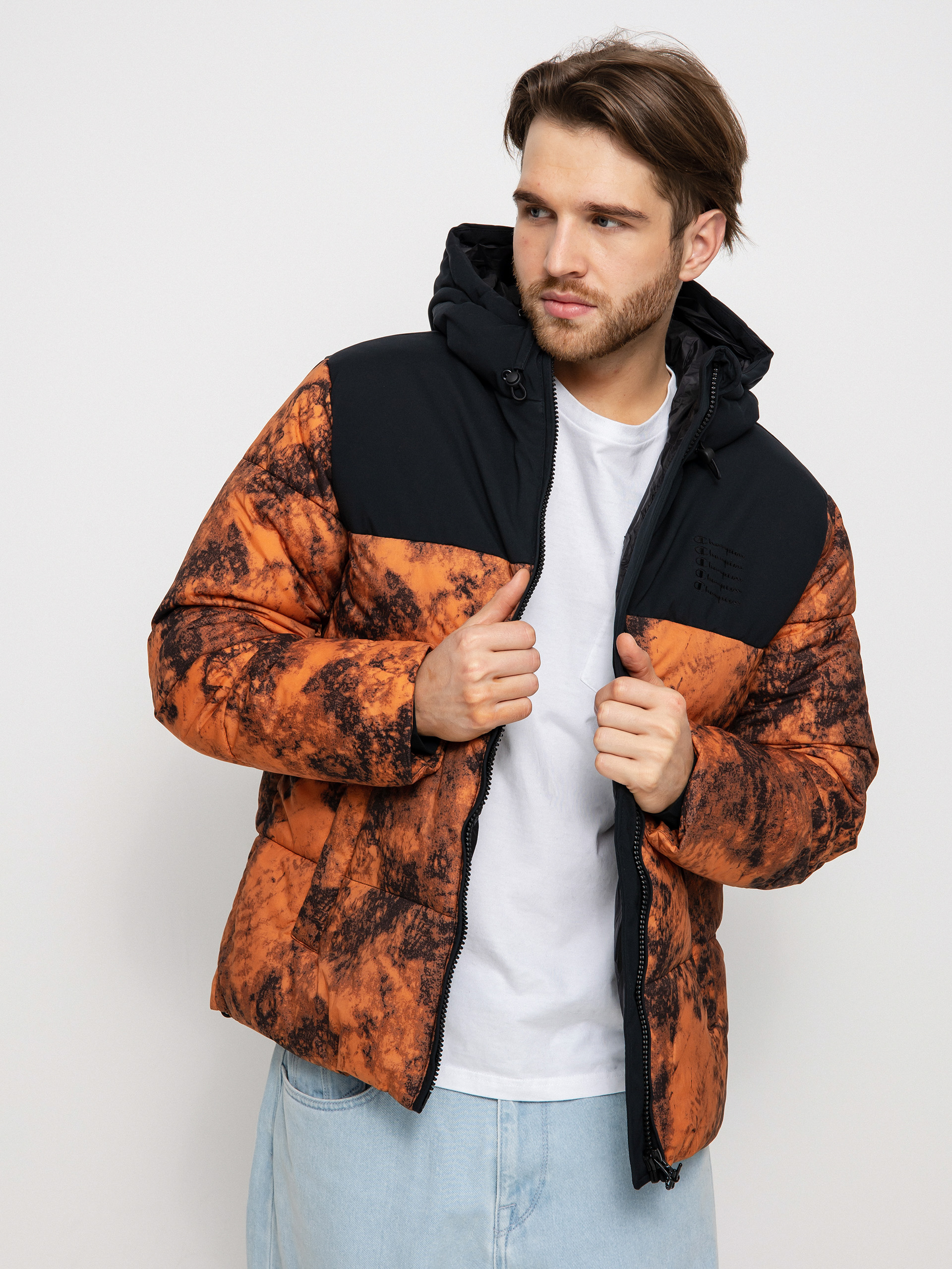 Bunda Champion Hooded Jacket 218087 (abw/allover/nbk)