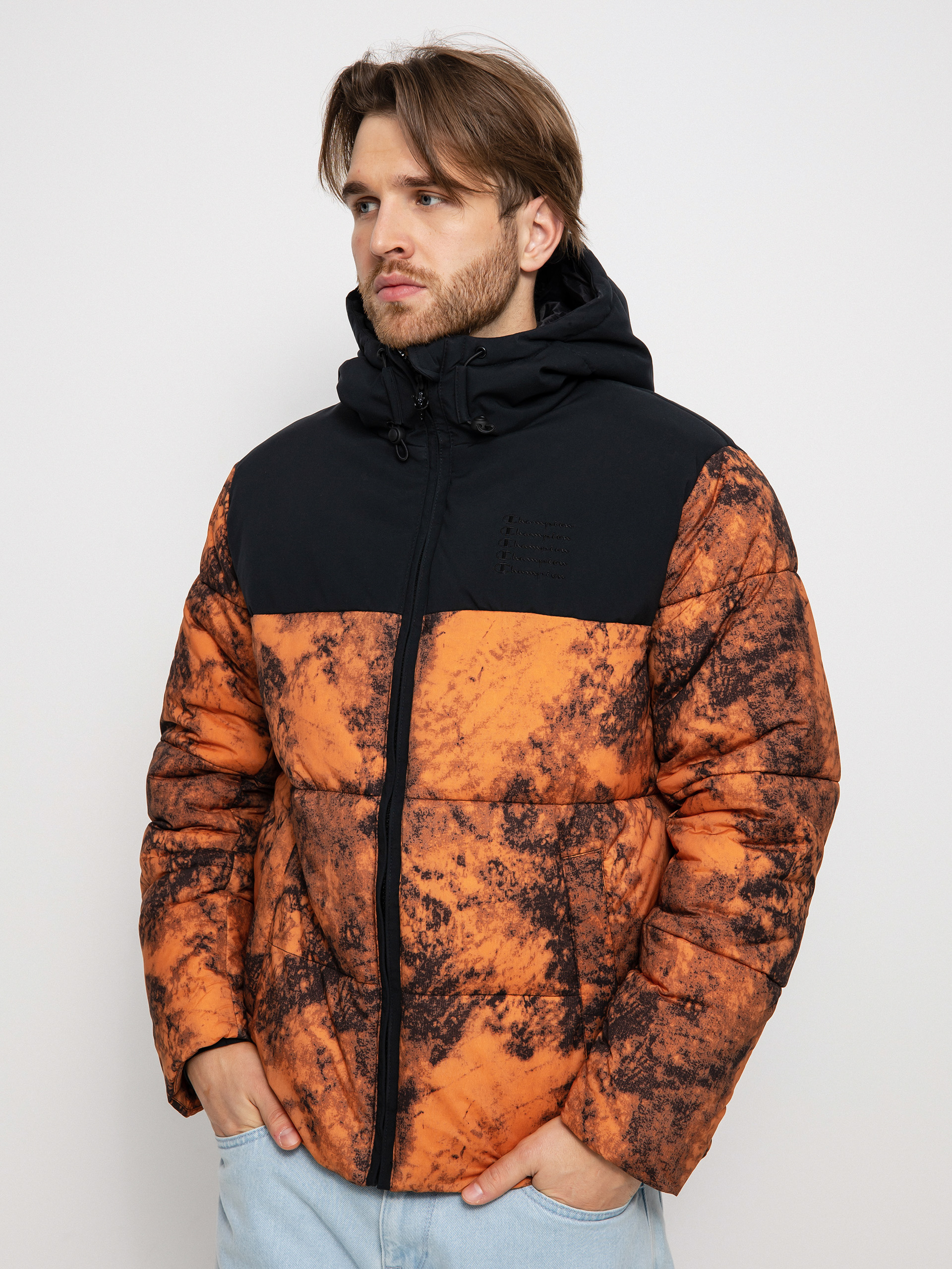 Bunda Champion Hooded Jacket 218087 (abw/allover/nbk)