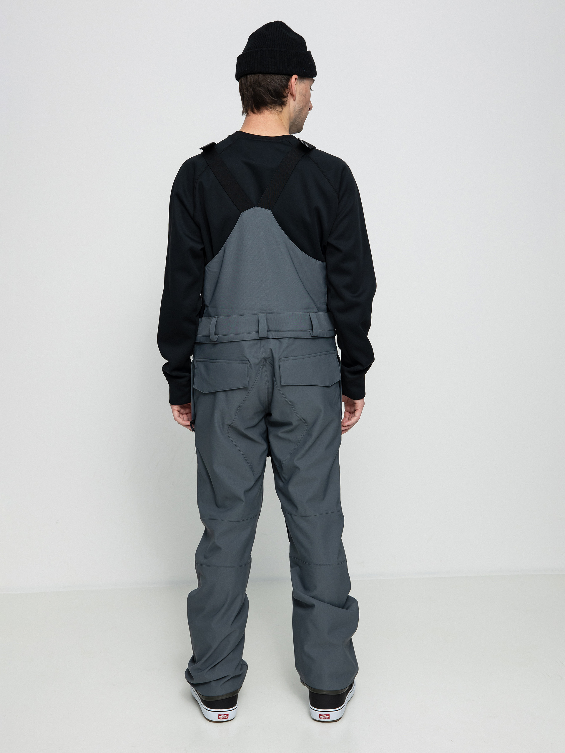 Pánske Snowboardové nohavice Volcom Roan Bib Overall (dark grey)