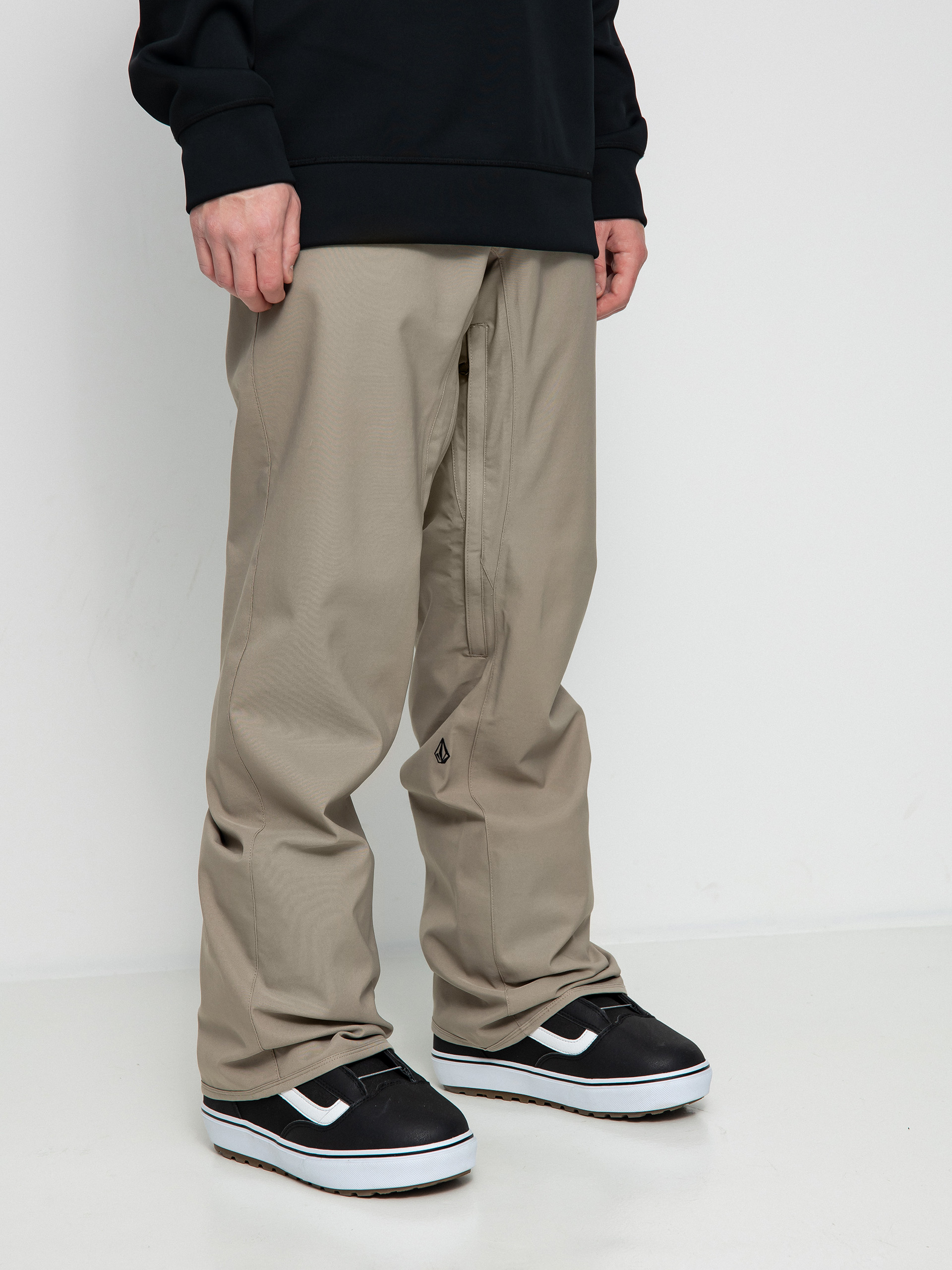 Pánske Snowboardové nohavice Volcom Freakin Snow Chino (dark khaki)