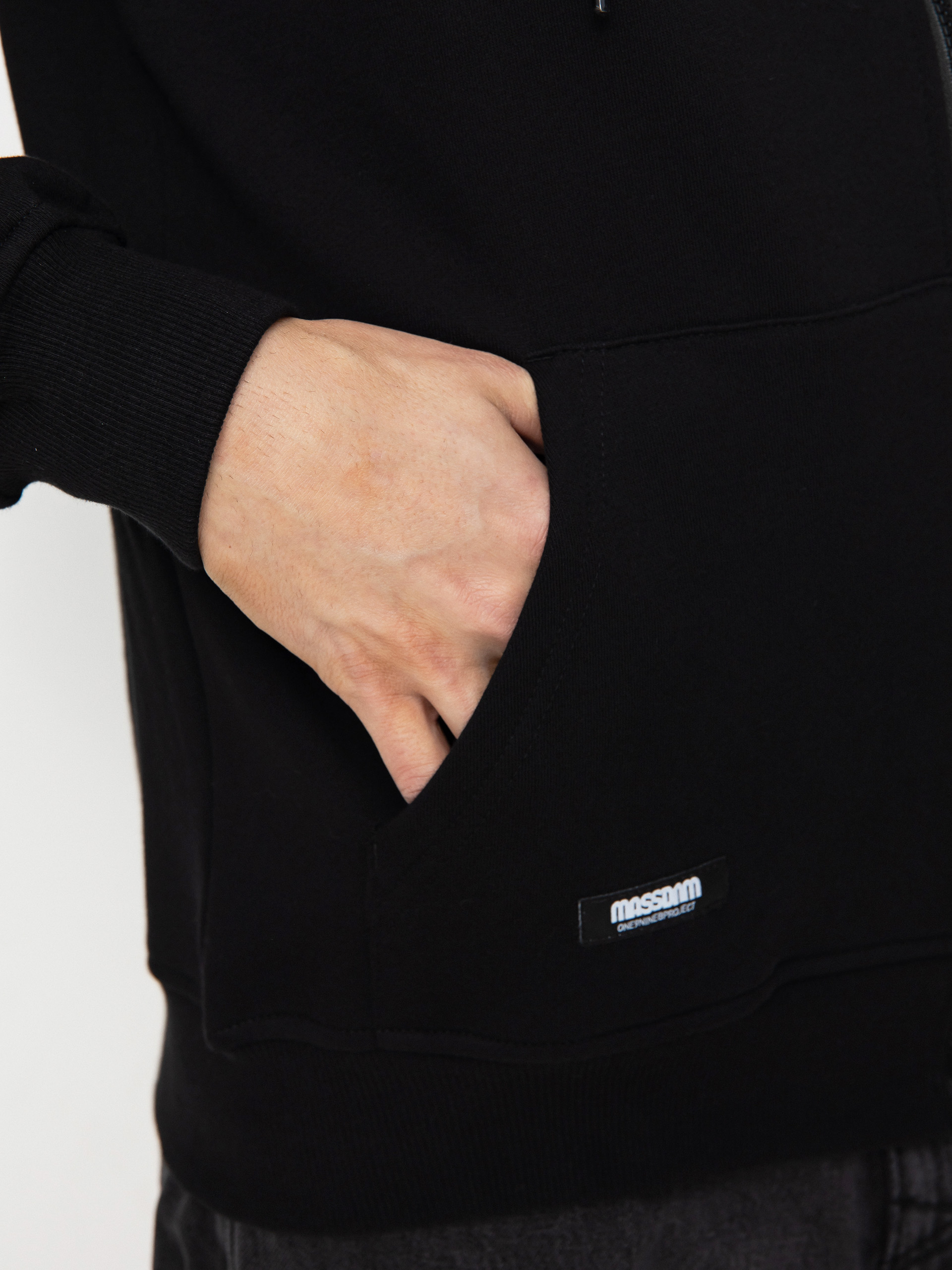 Mikina s kapucňou MassDnm Monopoly ZHD (black)