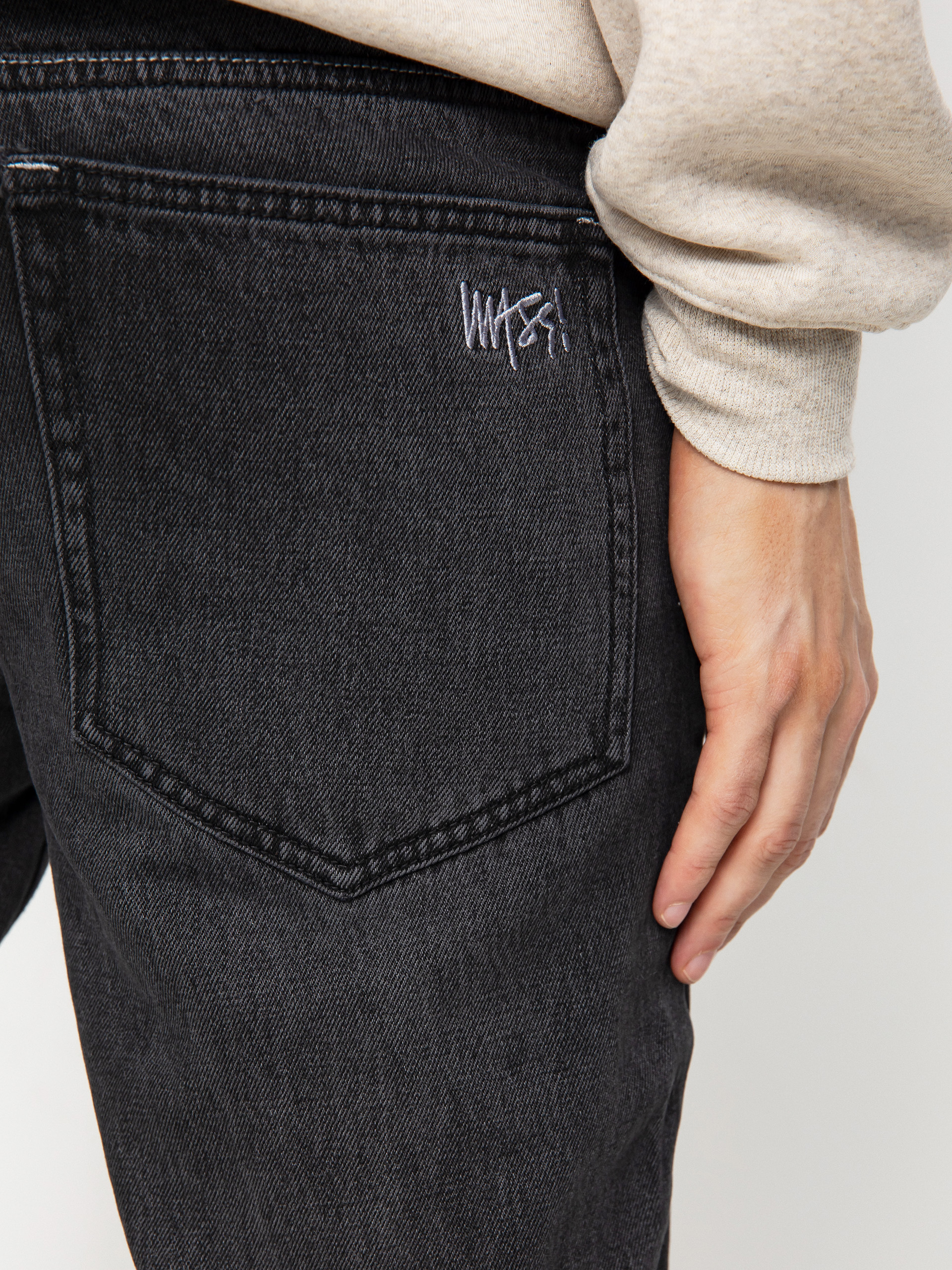 Nohavice MassDnm Signature 2.0 Jeans Tapered Fit (black washed)