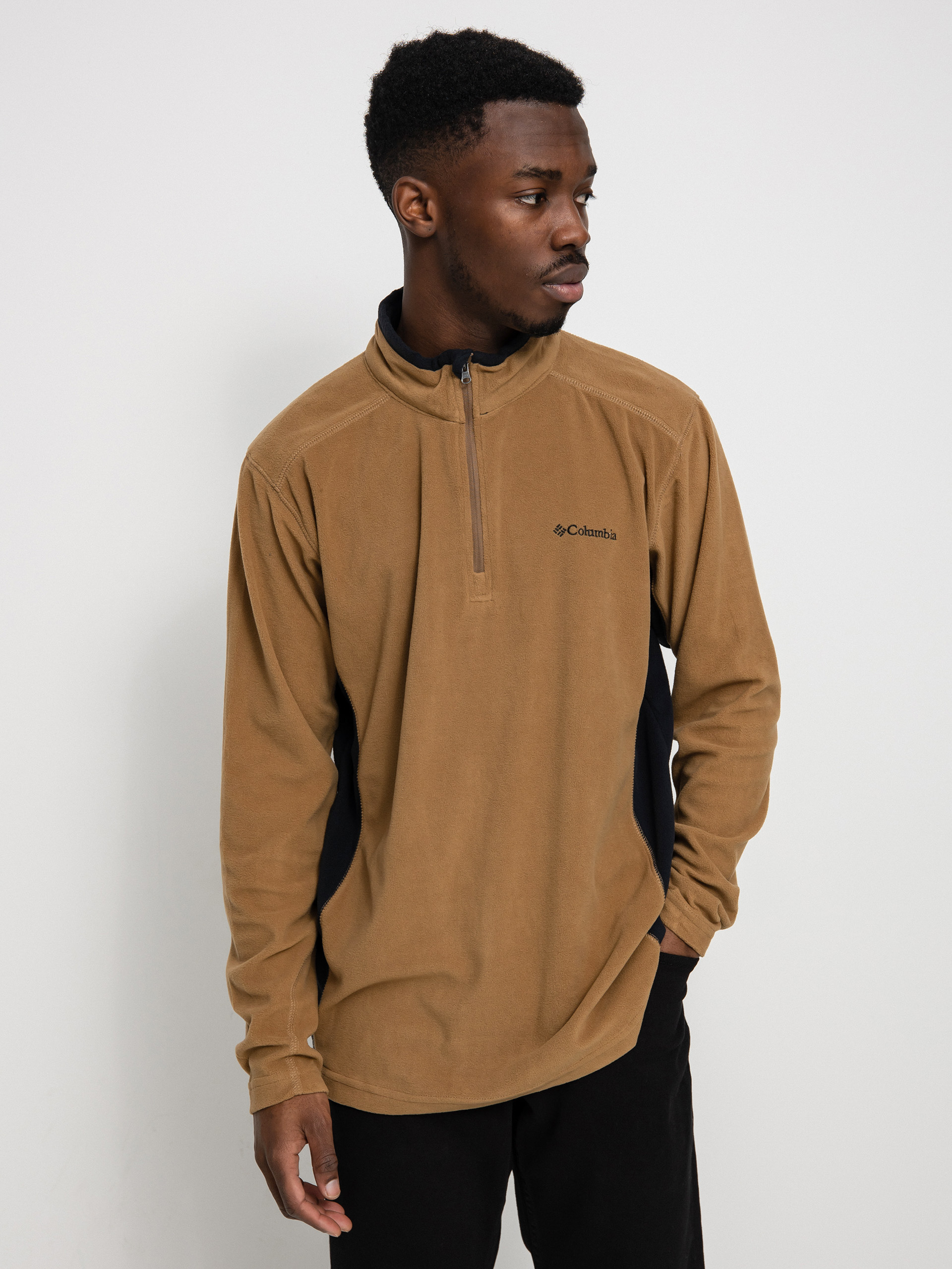 Pánsky Flísová mikina Columbia Klamath Range II Half Zip (delta black)